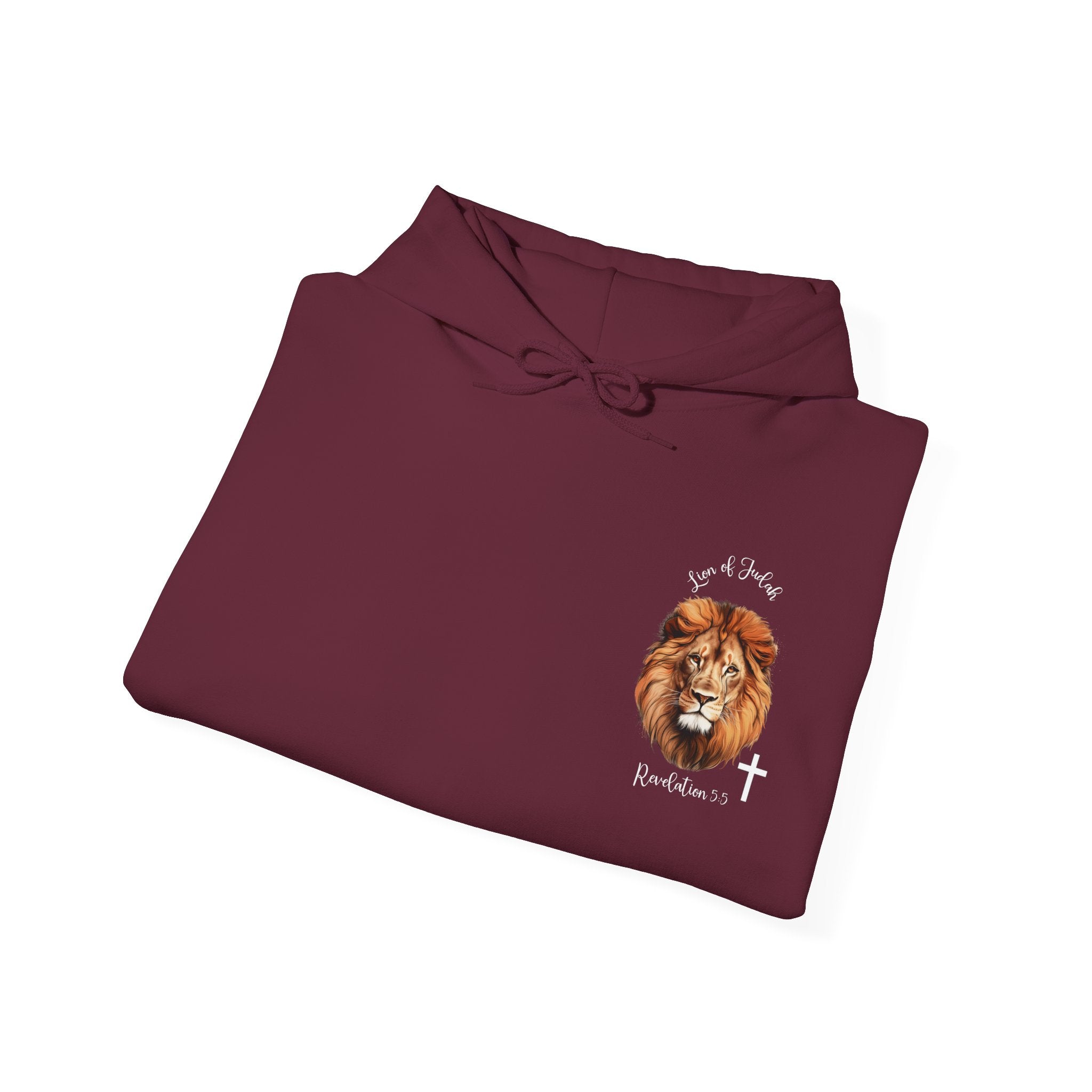 Lion of Judah Hoodie – Christian Faith Sweatshirt with Revelation 5:5 Design