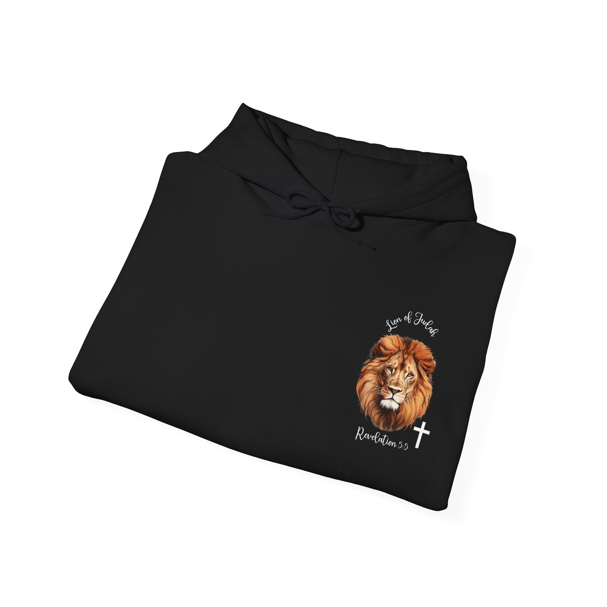 Lion of Judah Hoodie – Christian Faith Sweatshirt with Revelation 5:5 Design