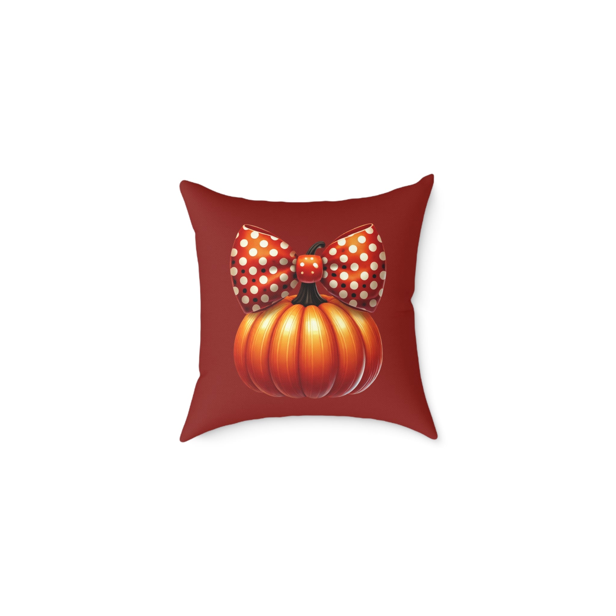Pumpkin Bow Decor Pillow - Cozy Fall Cushion, Halloween Home Decor, Thanksgiving Gift, Autumn L