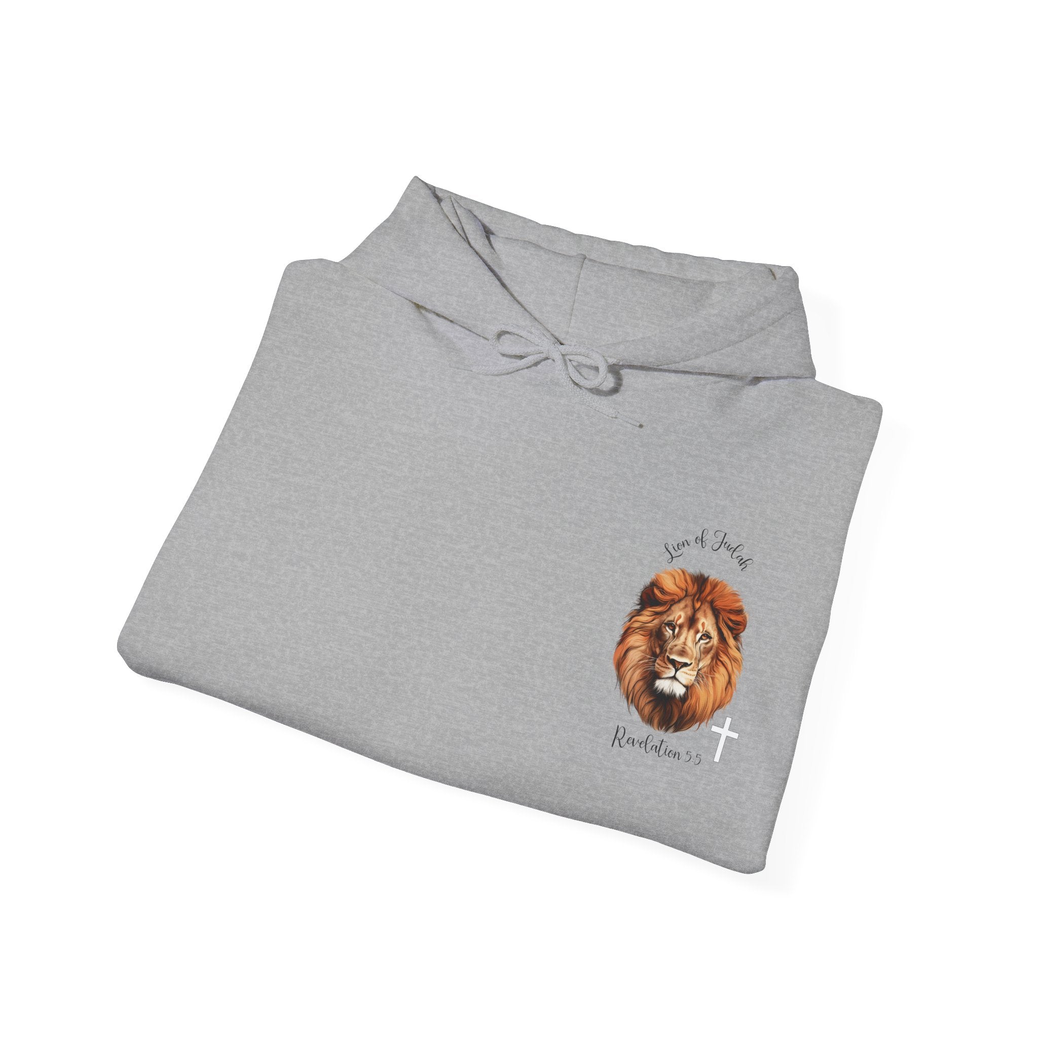Lion of Judah Hoodie – Christian Faith Sweatshirt with Revelation 5:5 Design