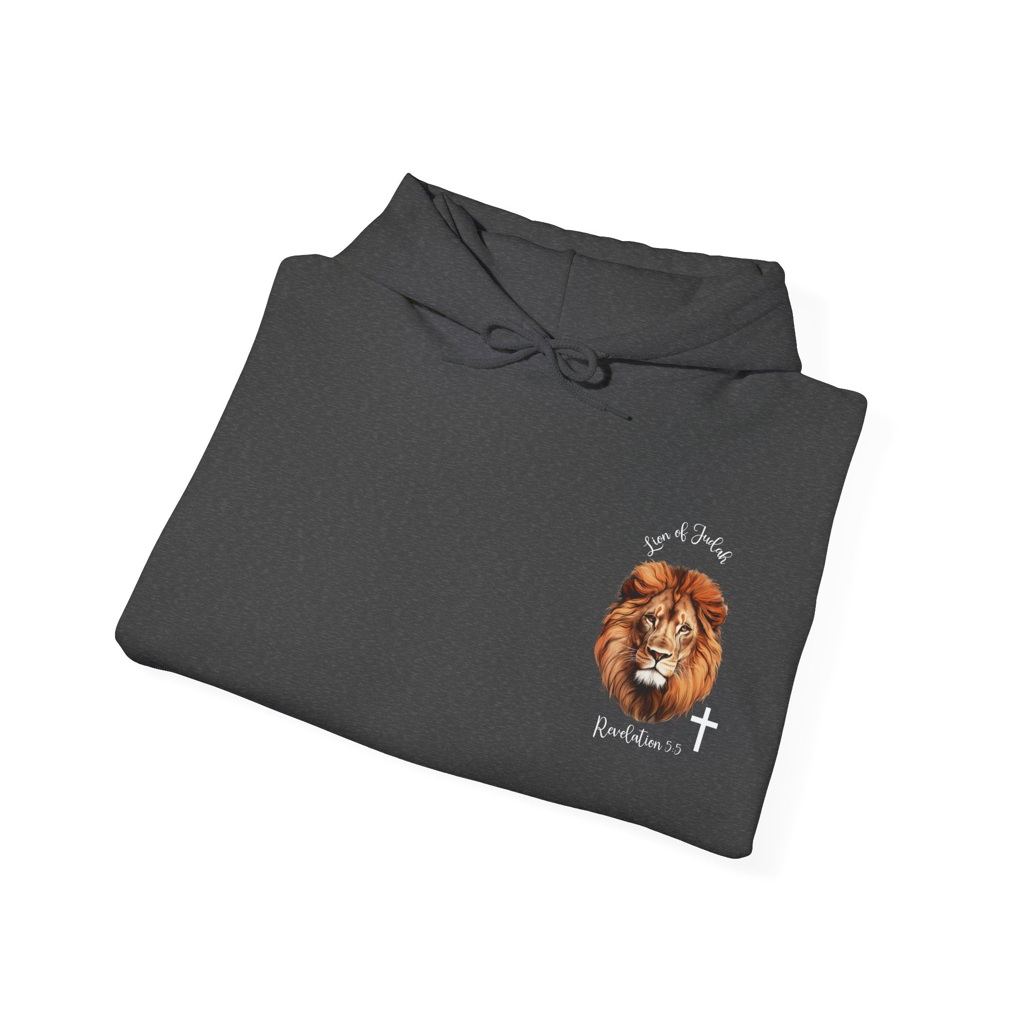 Lion of Judah Hoodie – Christian Faith Sweatshirt with Revelation 5:5 Design