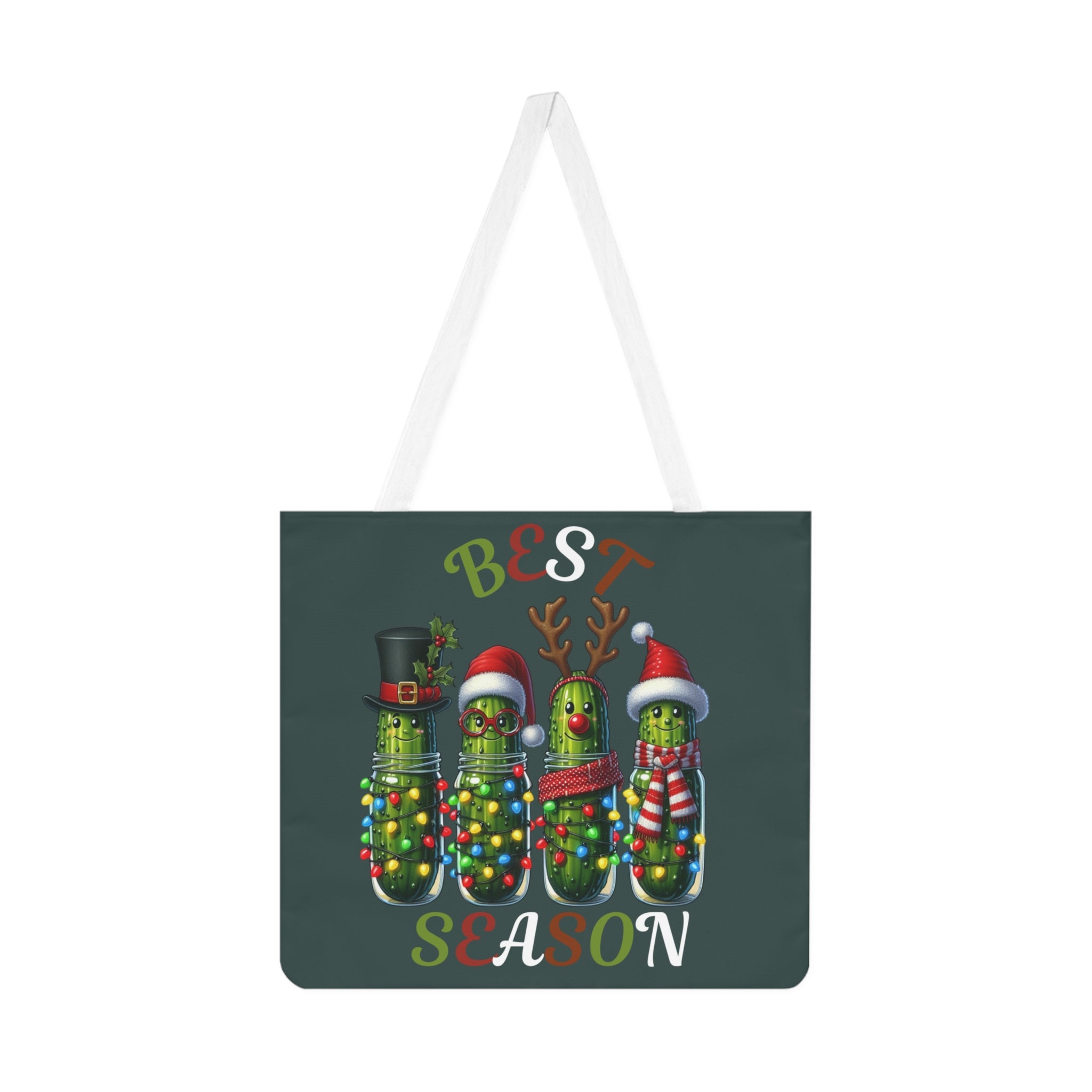 Best Season Holiday Tote Bag – Christmas Pickle Jar Design, Festive Carryall