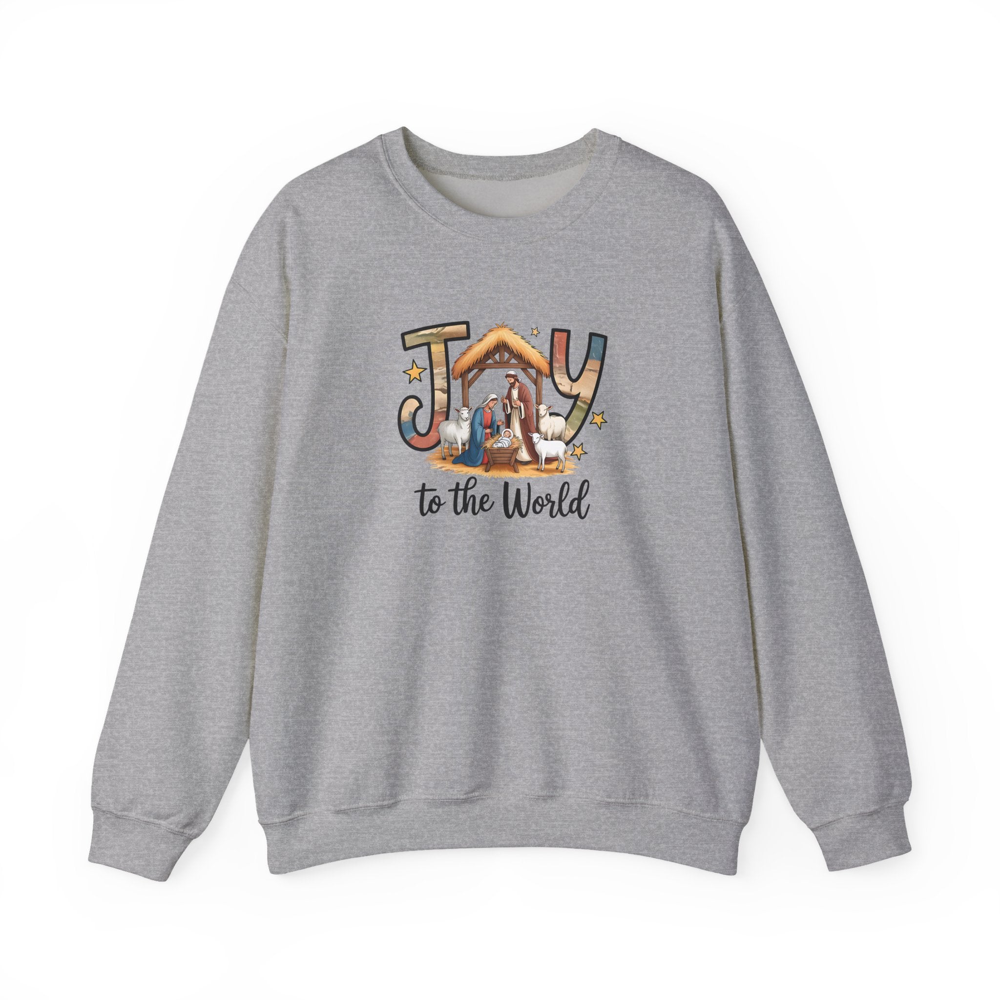 Joy to the World Sweatshirt – Christian Faith Crewneck, Inspirational Apparel