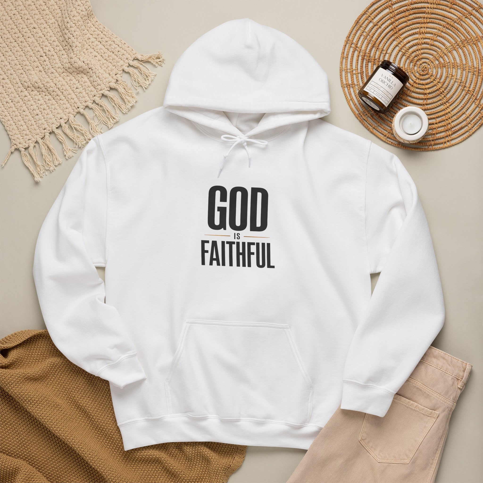 God Is Faithful Christian Hoodie