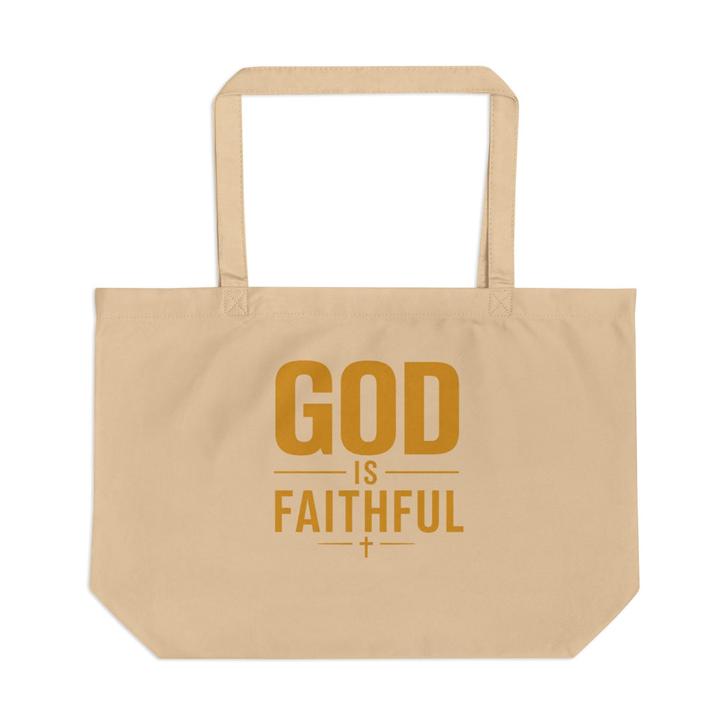 God Is Faithful Christian Tote Bag