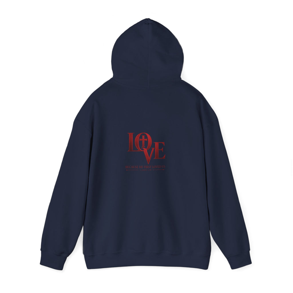 LOVE Christian Hoodie | 1 John 4:19 Bible Verse Hoodie