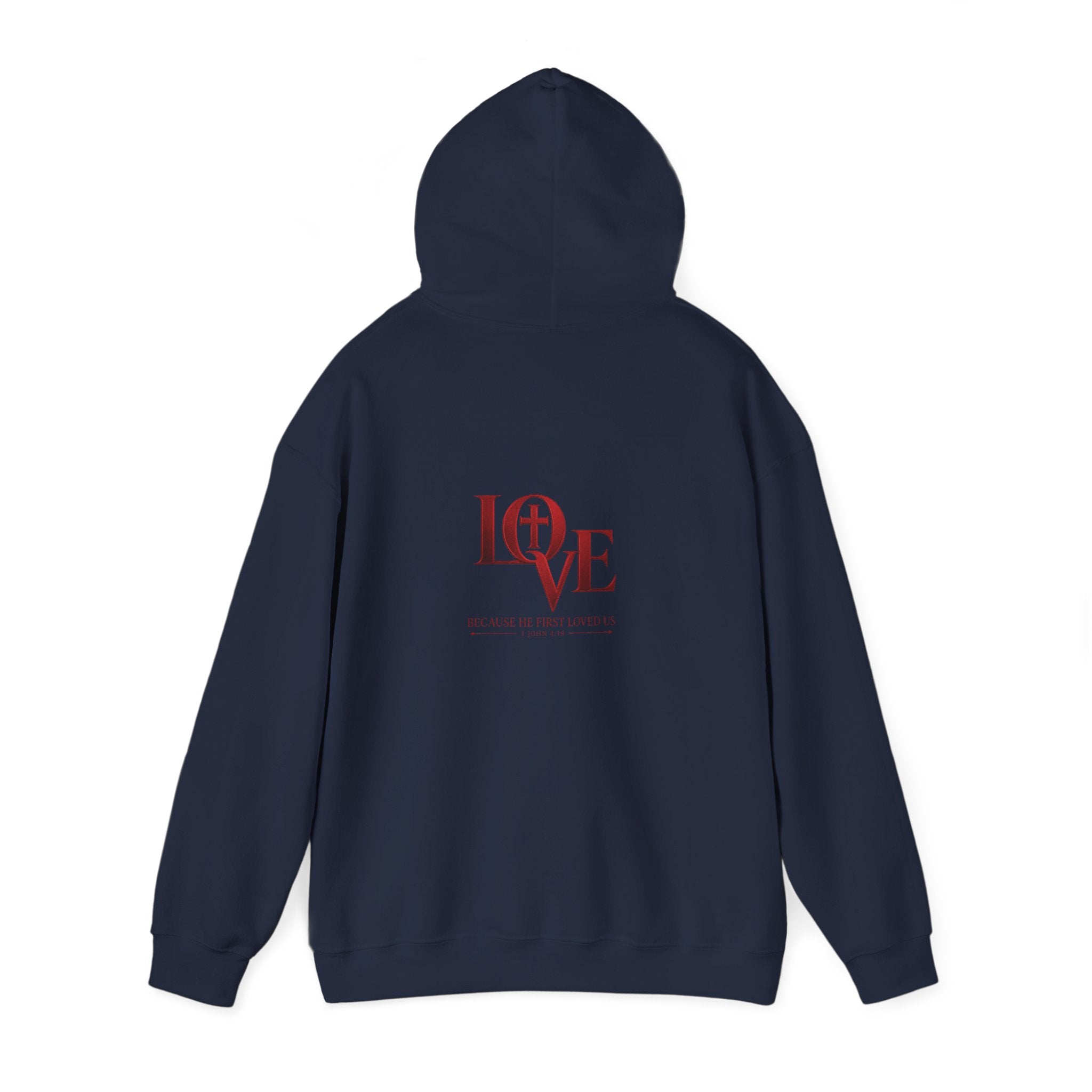 LOVE Christian Hoodie | 1 John 4:19 Bible Verse Hoodie