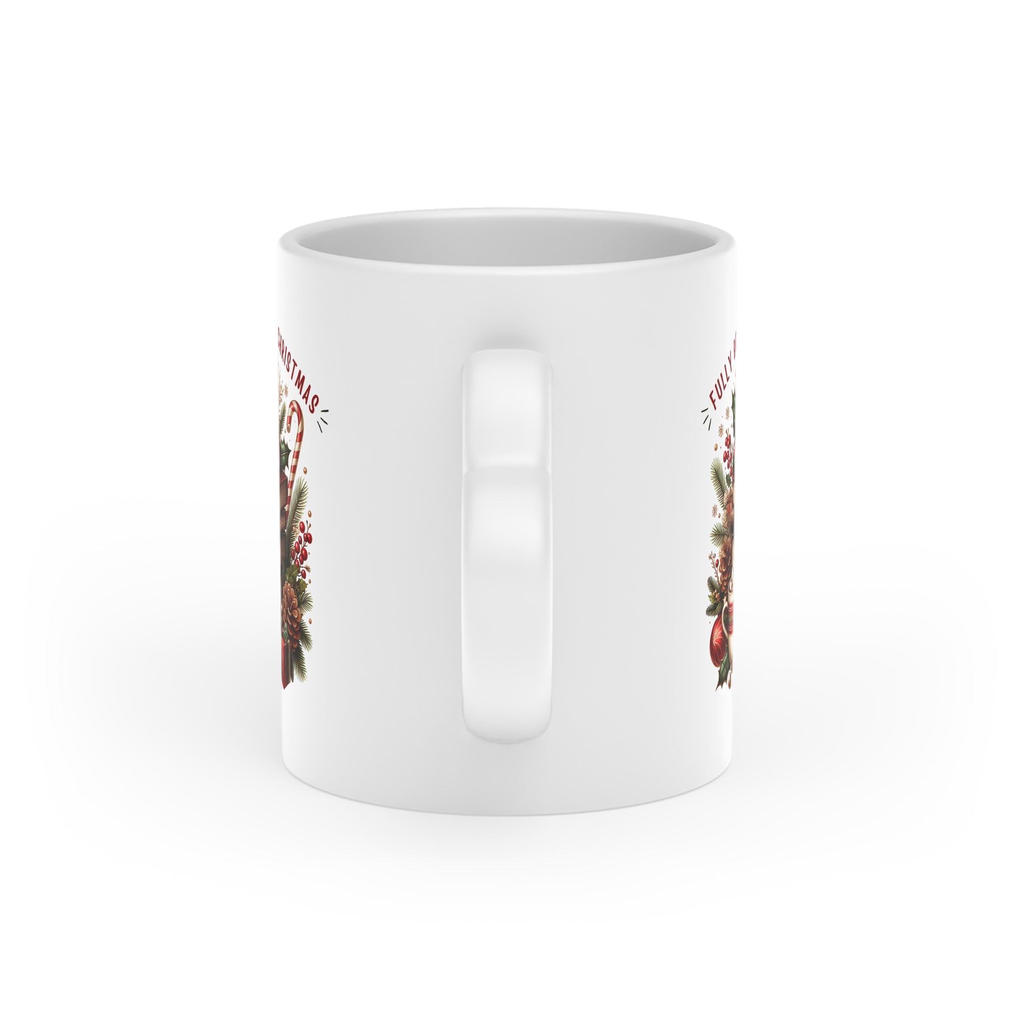 Heart-Shaped Christmas Mug