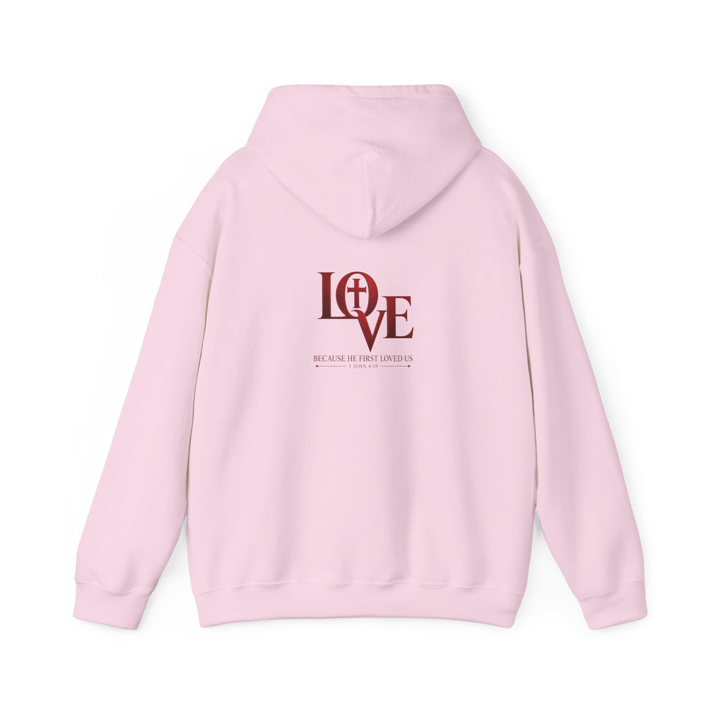 LOVE Christian Hoodie | 1 John 4:19 Bible Verse Hoodie