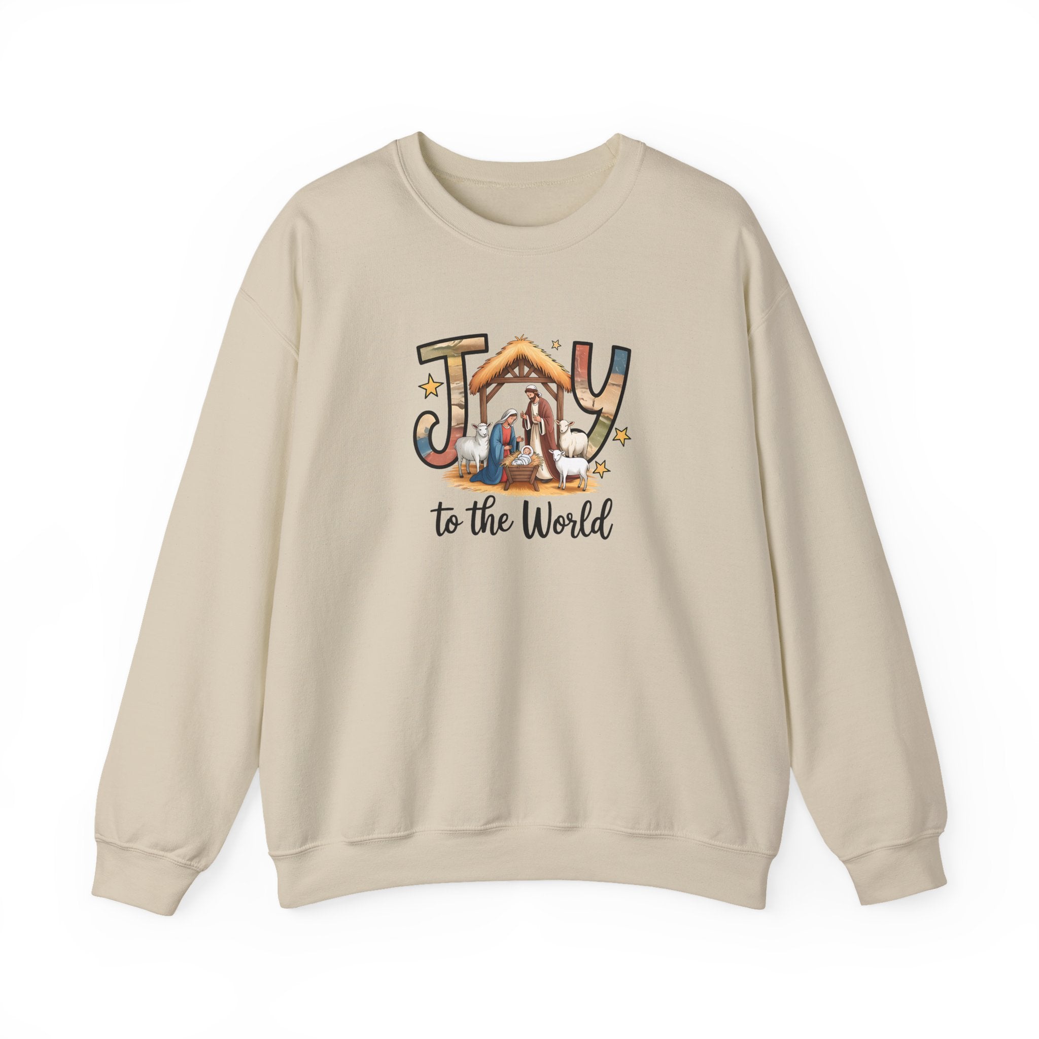 Joy to the World Sweatshirt – Christian Faith Crewneck, Inspirational Apparel