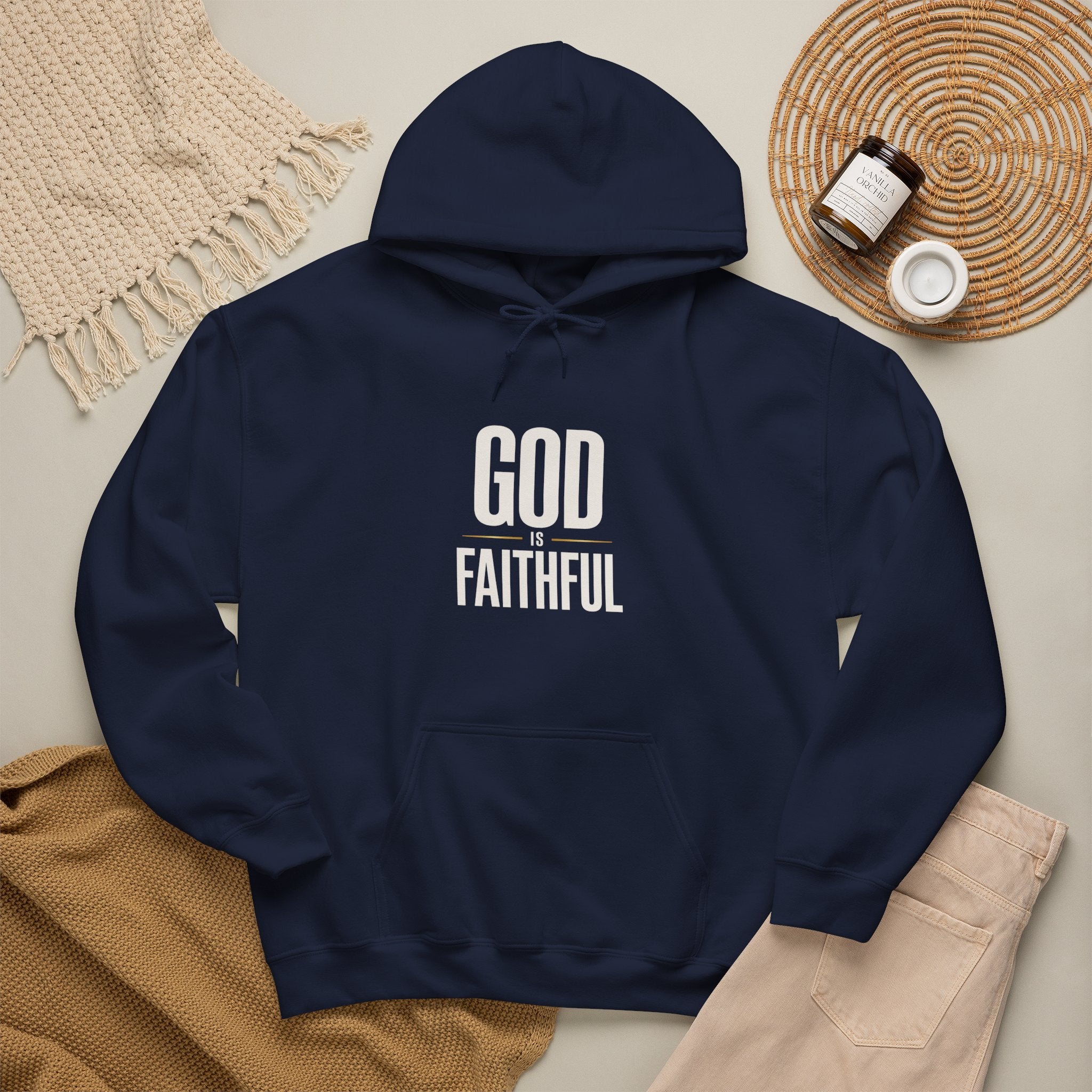 God Is Faithful Christian Hoodie