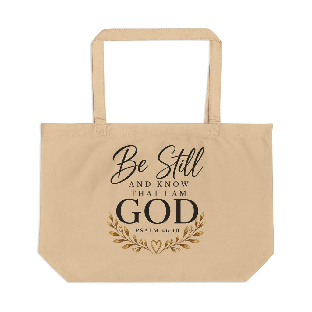 Be Still and Know Christian Tote Bag