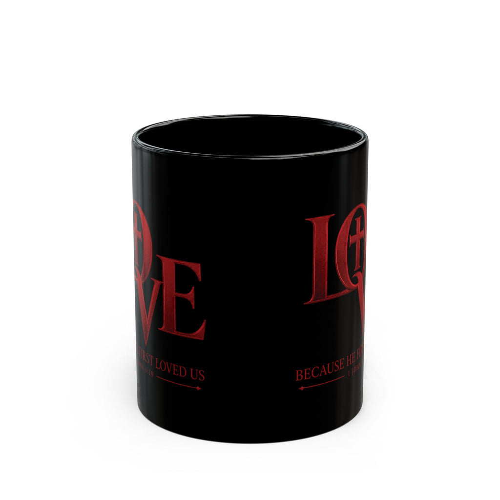 LOVE Christian Mug Black