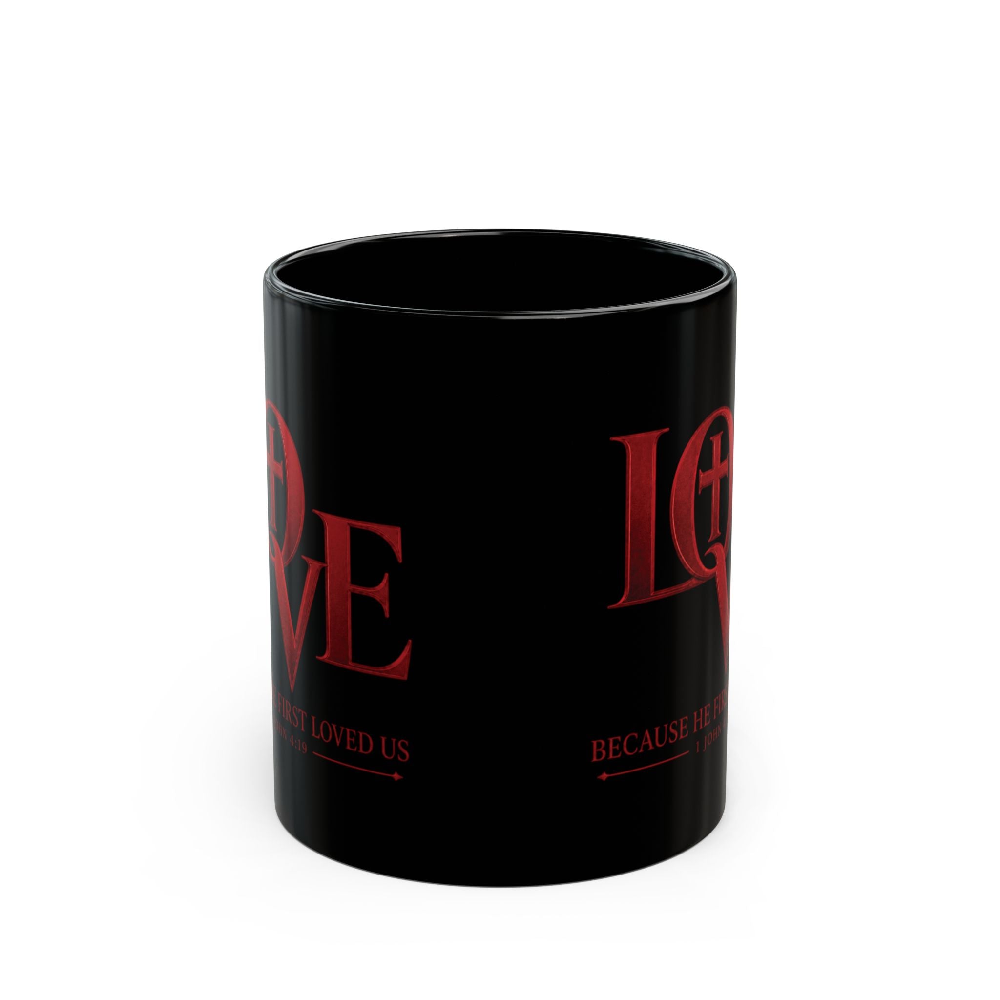 LOVE Christian Mug Black