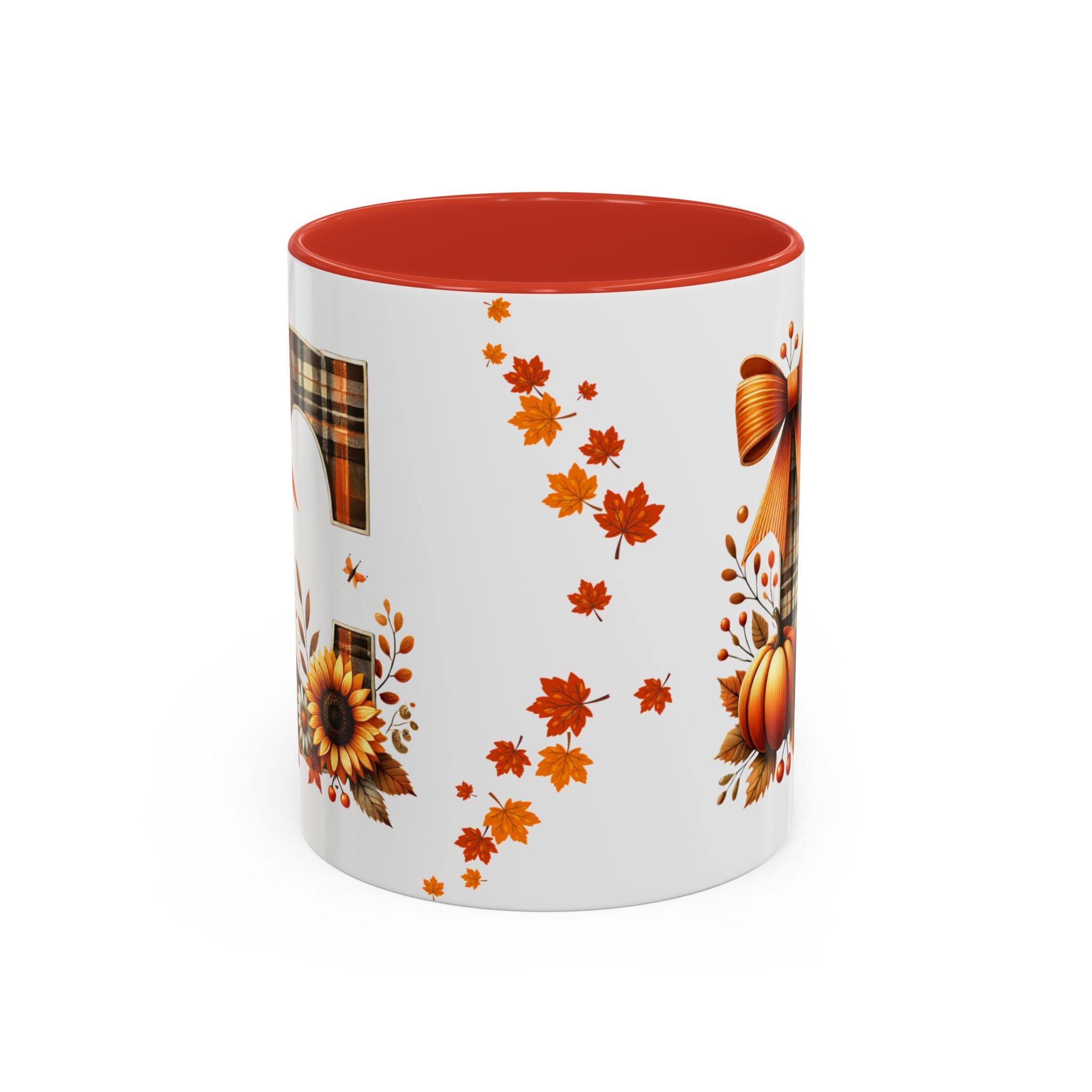 Monogram C Autumn Harvest Mug | Cozy Fall Drinkware | Thanksgiving Coffee Lover Gift