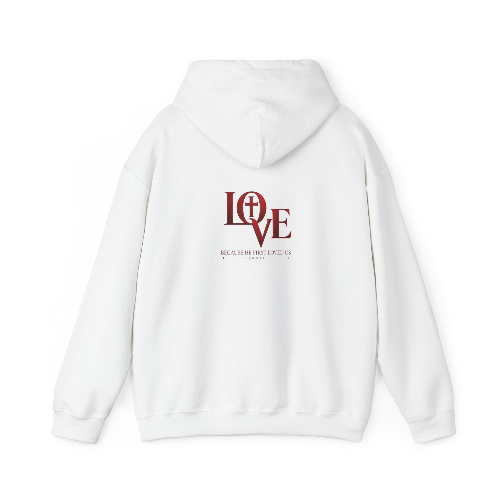 LOVE Christian Hoodie | 1 John 4:19 Bible Verse Hoodie
