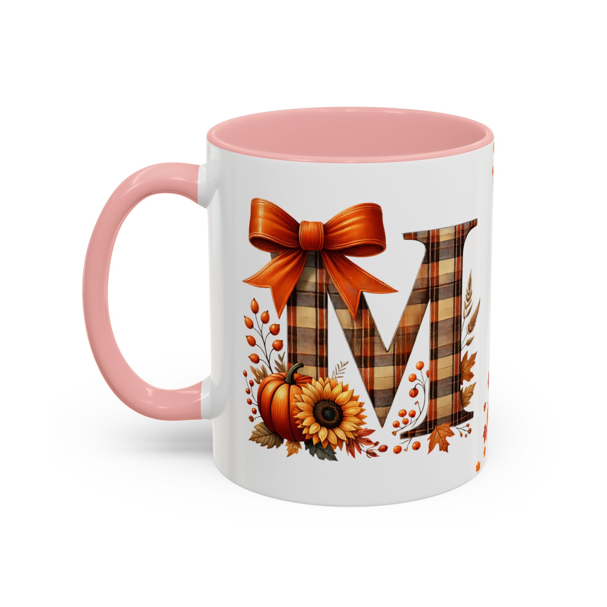 Thanksgiving Coffee Mug | Personalized Letter Mug A–Z | Cozy Thanksgiving Gift Idea|Seasonal Gift for Coffee & Tea Lovers