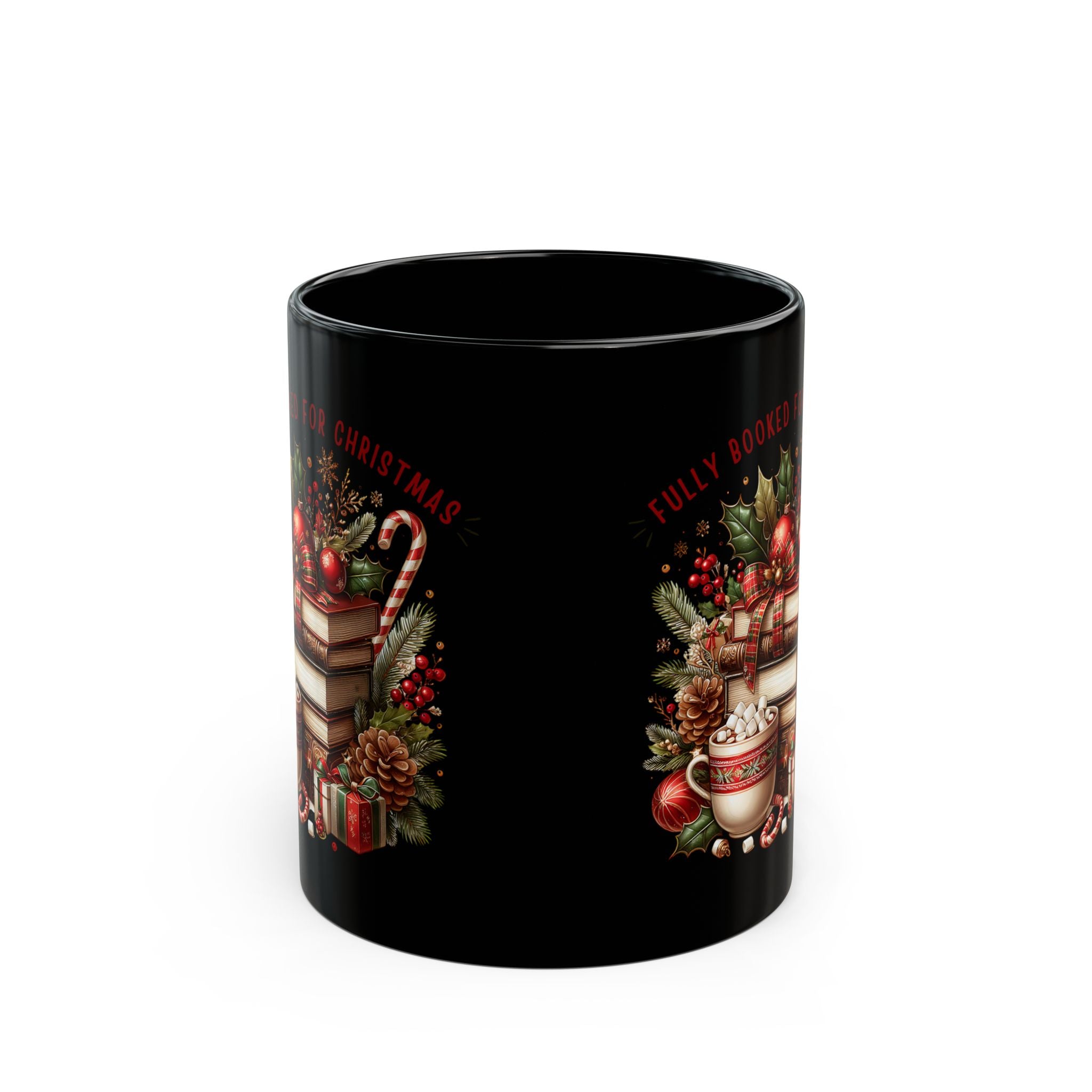 Holiday Reading Mug – Fully Booked for Christmas Cup Black