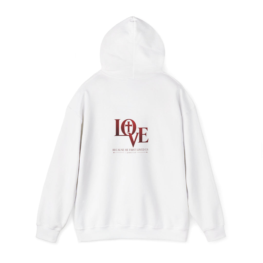 LOVE Christian Hoodie | 1 John 4:19 Bible Verse Hoodie