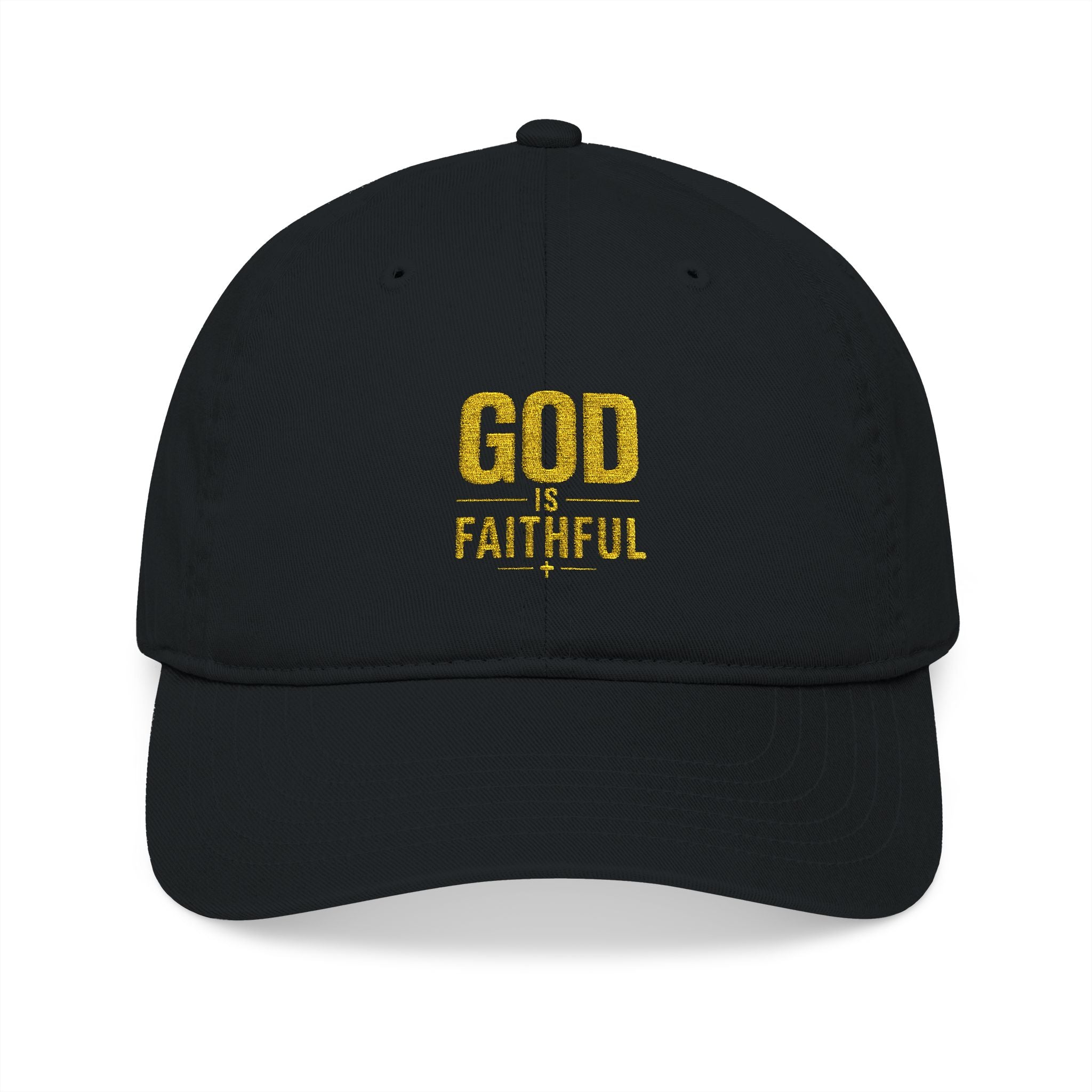 God Is Faithful Organic Embroidered Cap | Christian Faith Hat