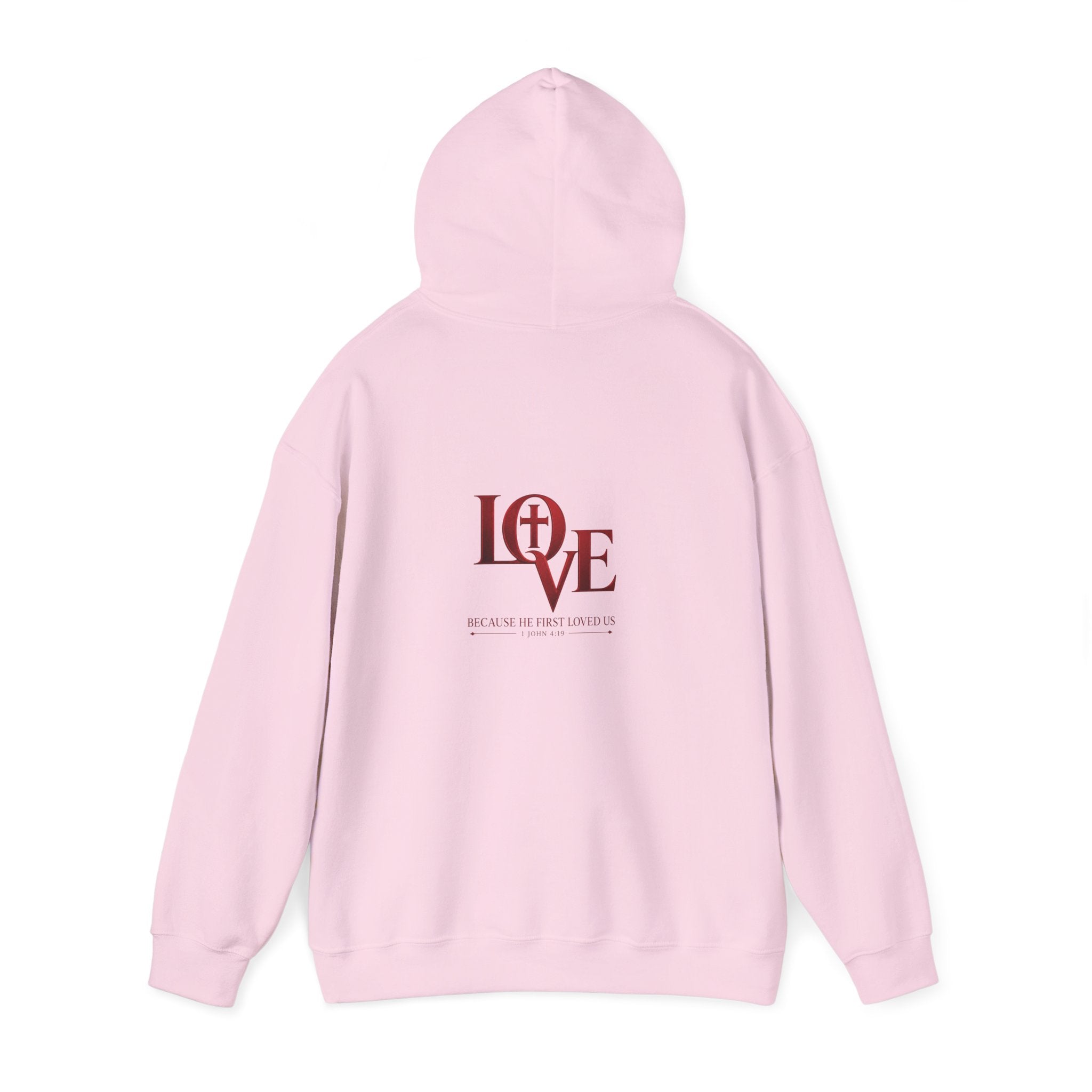 LOVE Christian Hoodie | 1 John 4:19 Bible Verse Hoodie