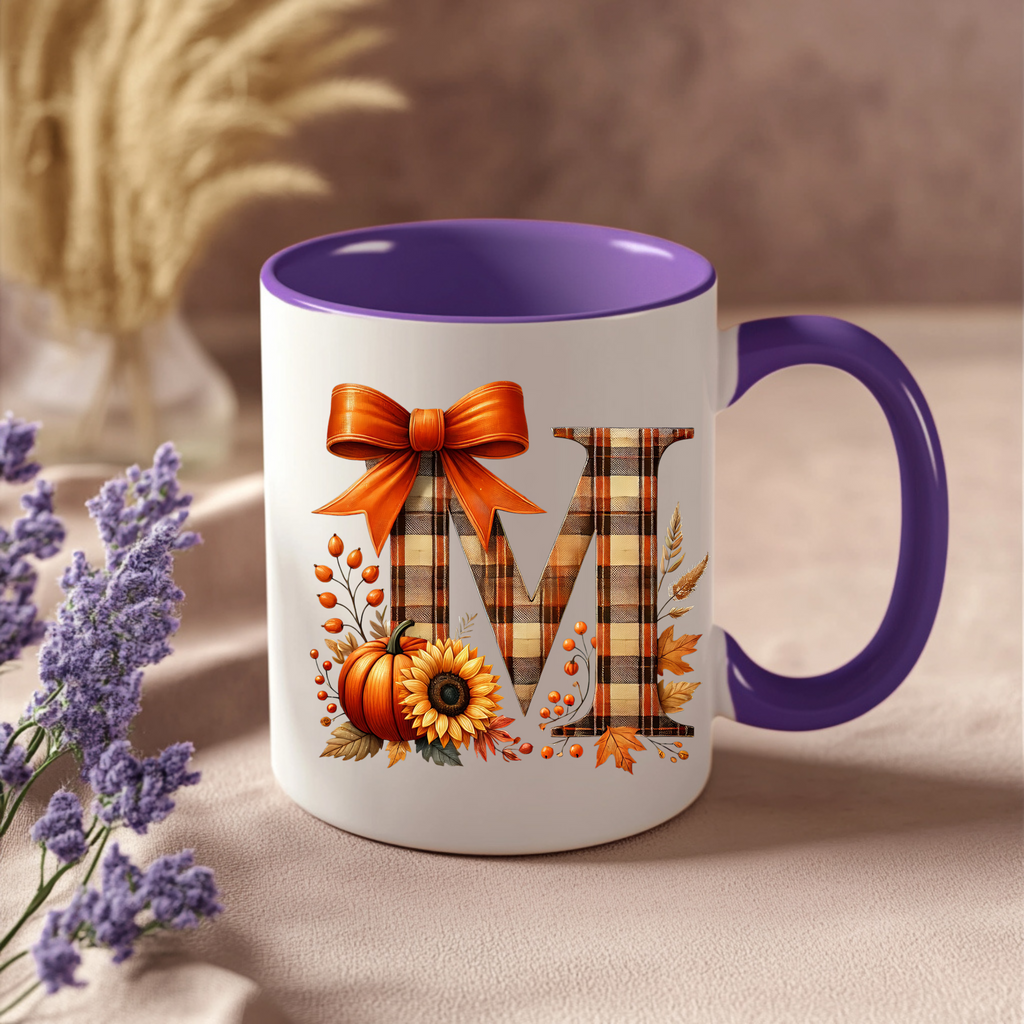 Personalized Autumn Harvest Coffee Mug— Cozy fall drinkware & thoughtful seasonal gift for coffee or tea lovers.