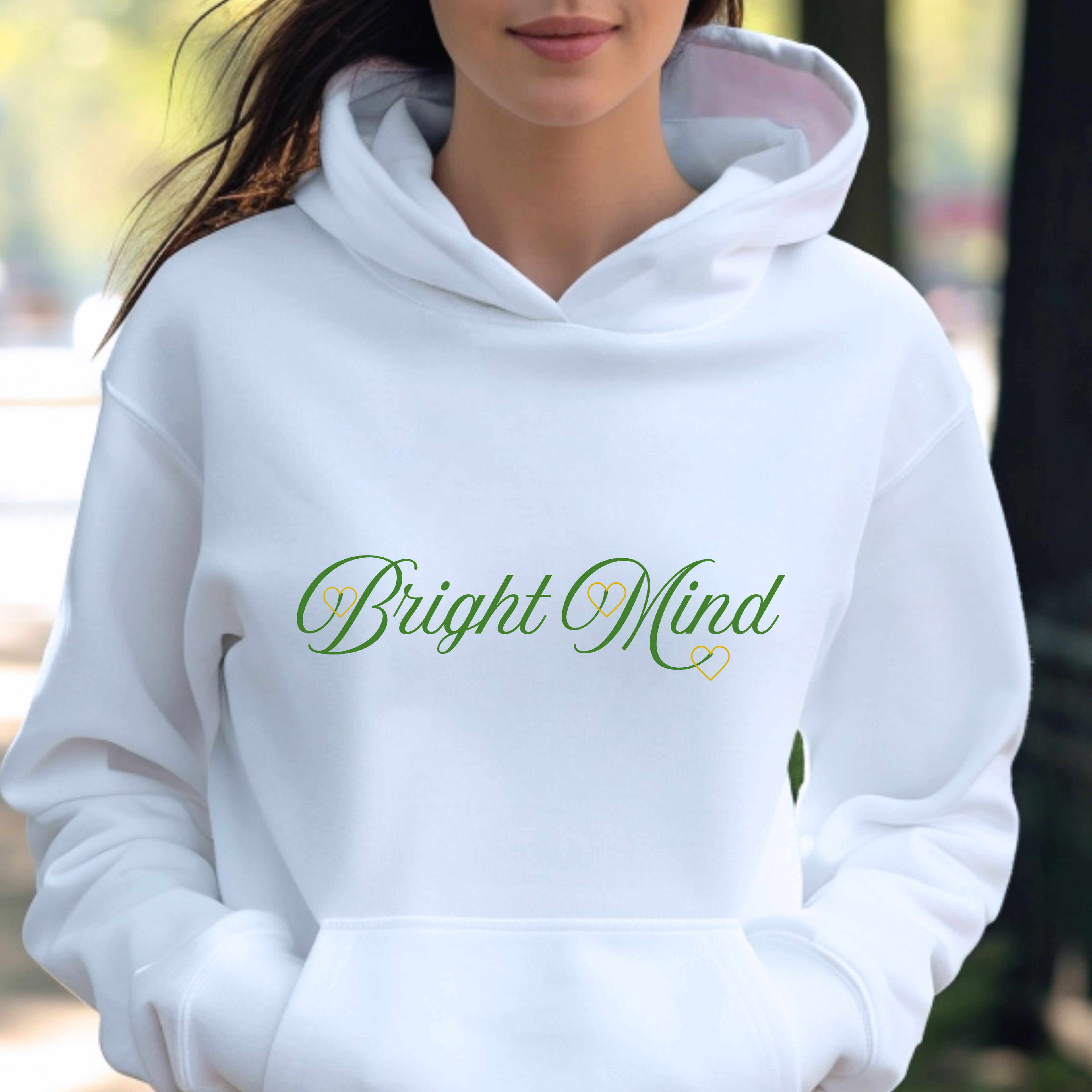 Bright Mind Hoodie | Unisex Motivational Sweatshirt | Cozy Self-Care Apparel & Casual Outfit