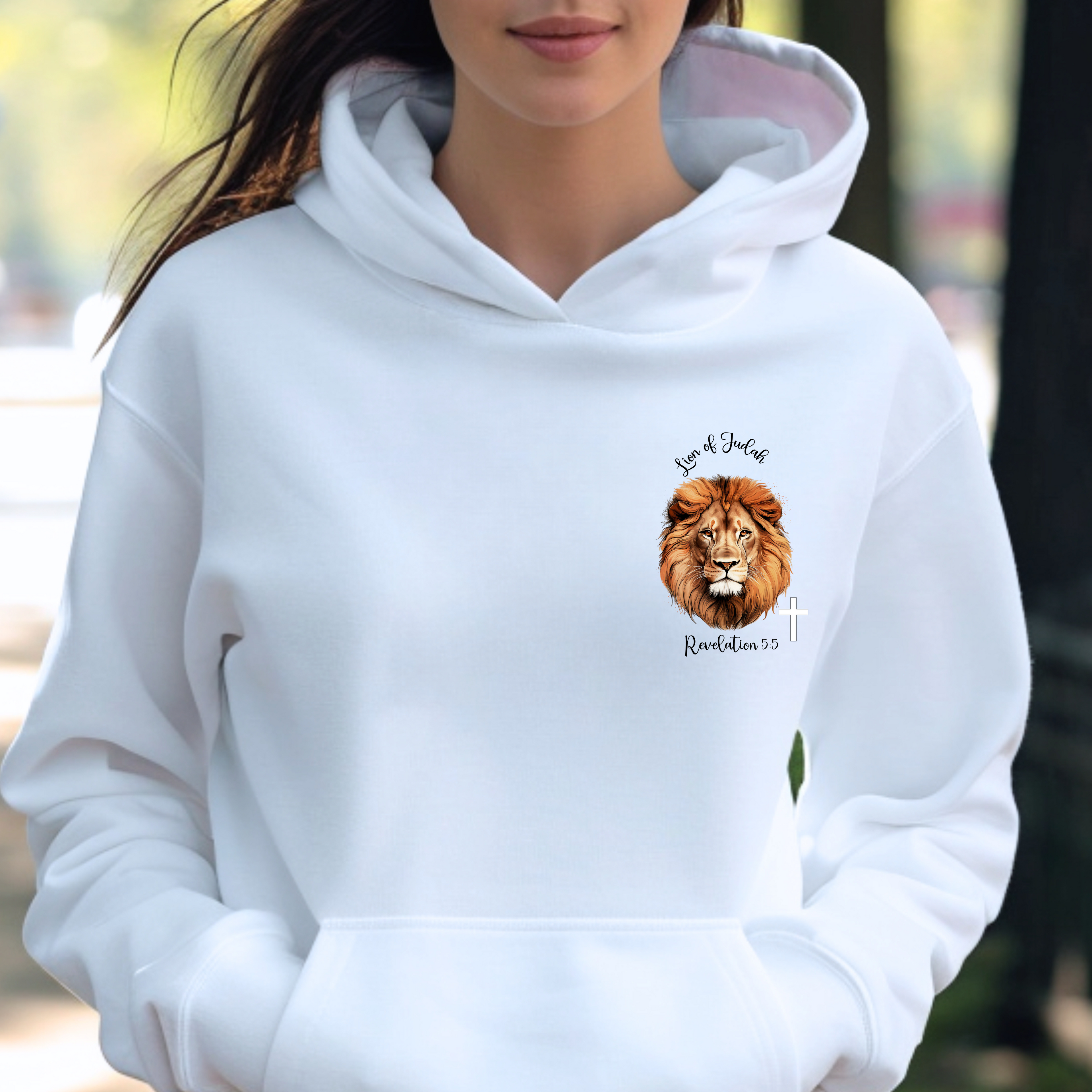 Lion of Judah Hoodie – Christian Faith Sweatshirt with Revelation 5:5 Design