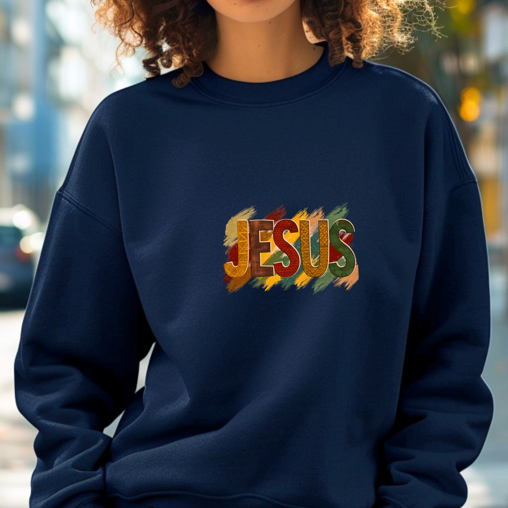 Jesus Crewneck Sweatshirt – Christian Faith Sweater, Inspirational Streetwear