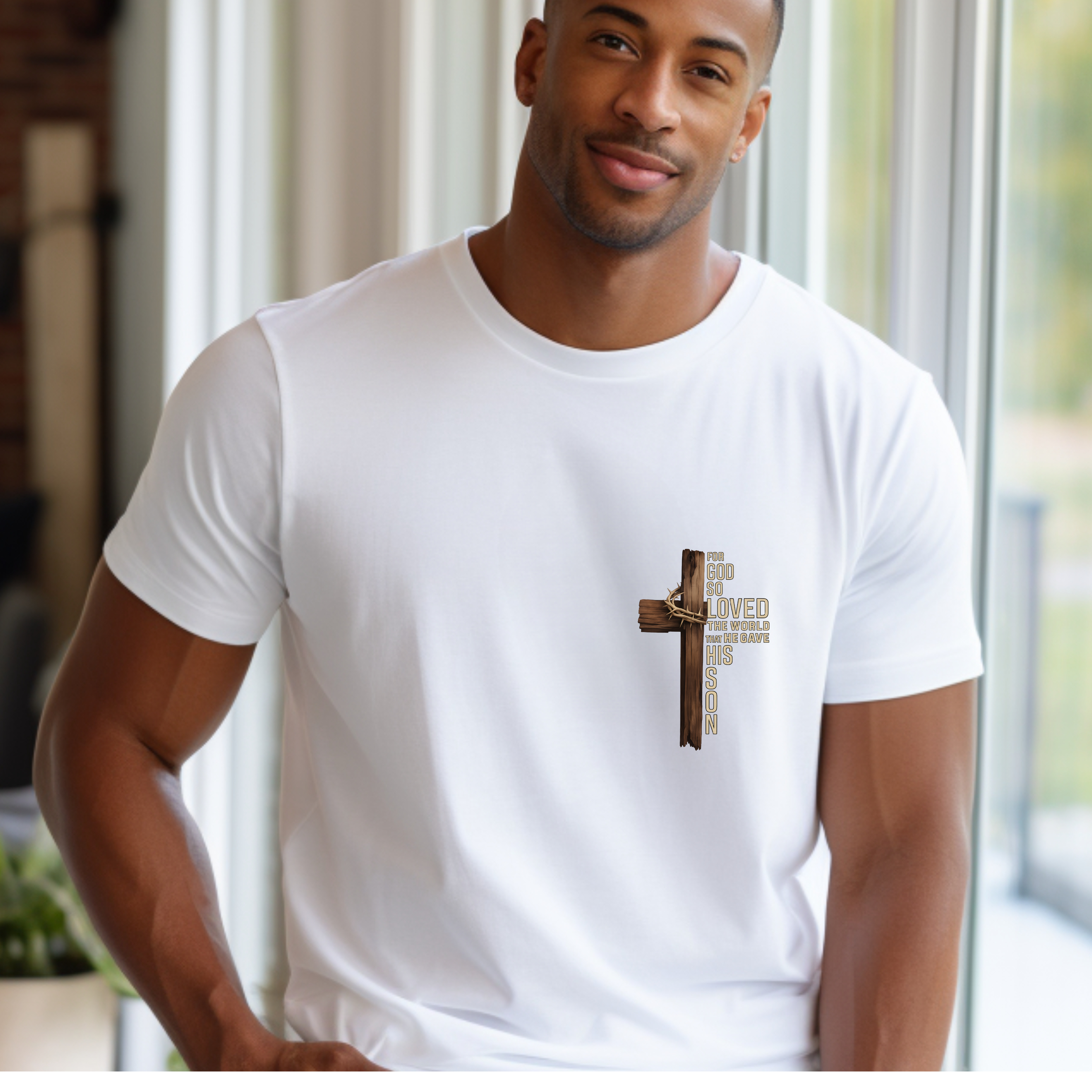 John 3:16 Cross T-Shirt – Christian Faith Tee for Men & Women
