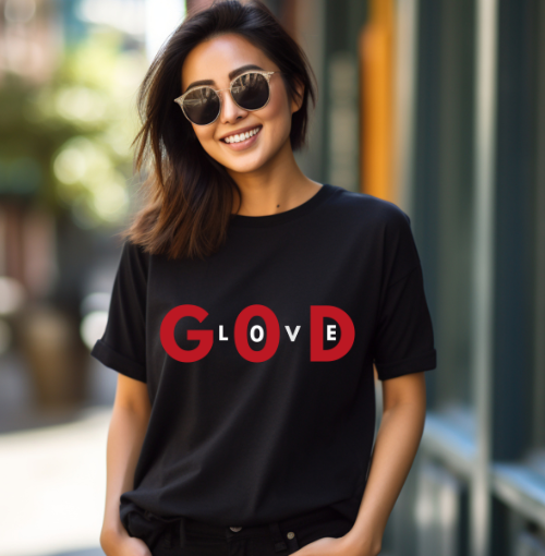 GOD + LOVE” Faith Wordplay Tee
