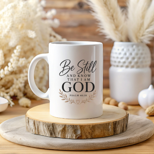Be Still and Know Christian Mug