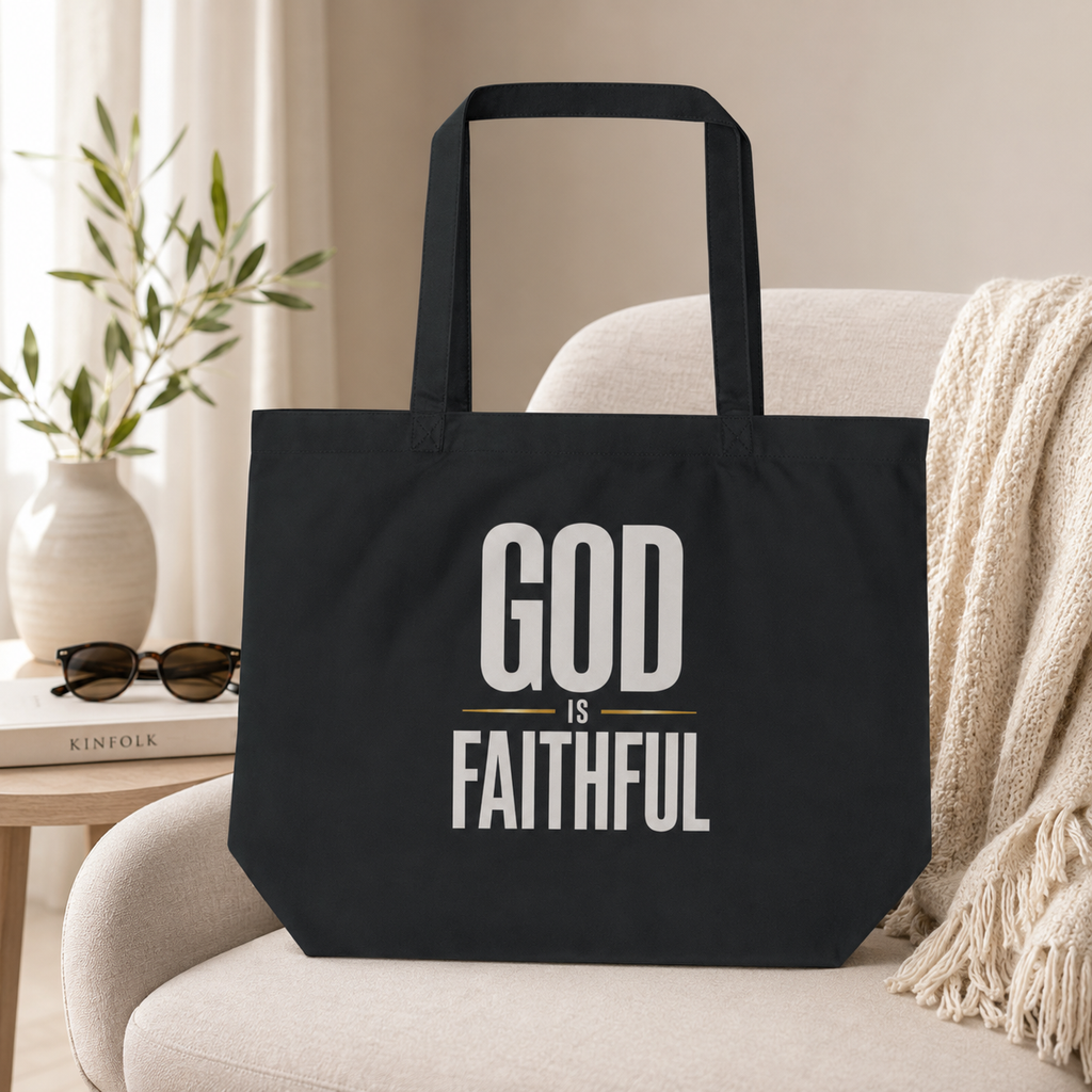God Is Faithful Everyday Christian Tote Bag
