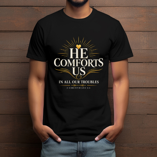 He Comforts Us Christian T-Shirt
