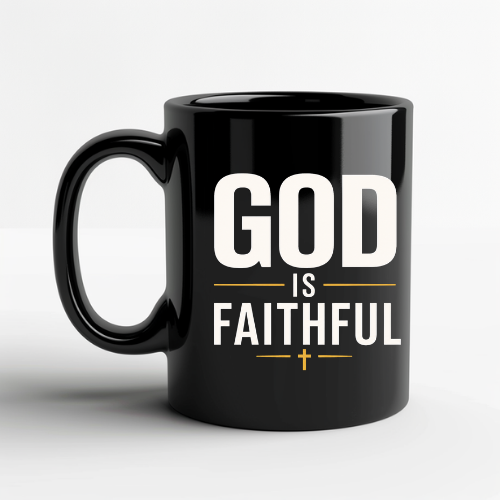 God Is Faithful Christian Mug