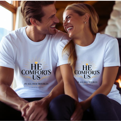 He Comforts Us Christian T-Shirt