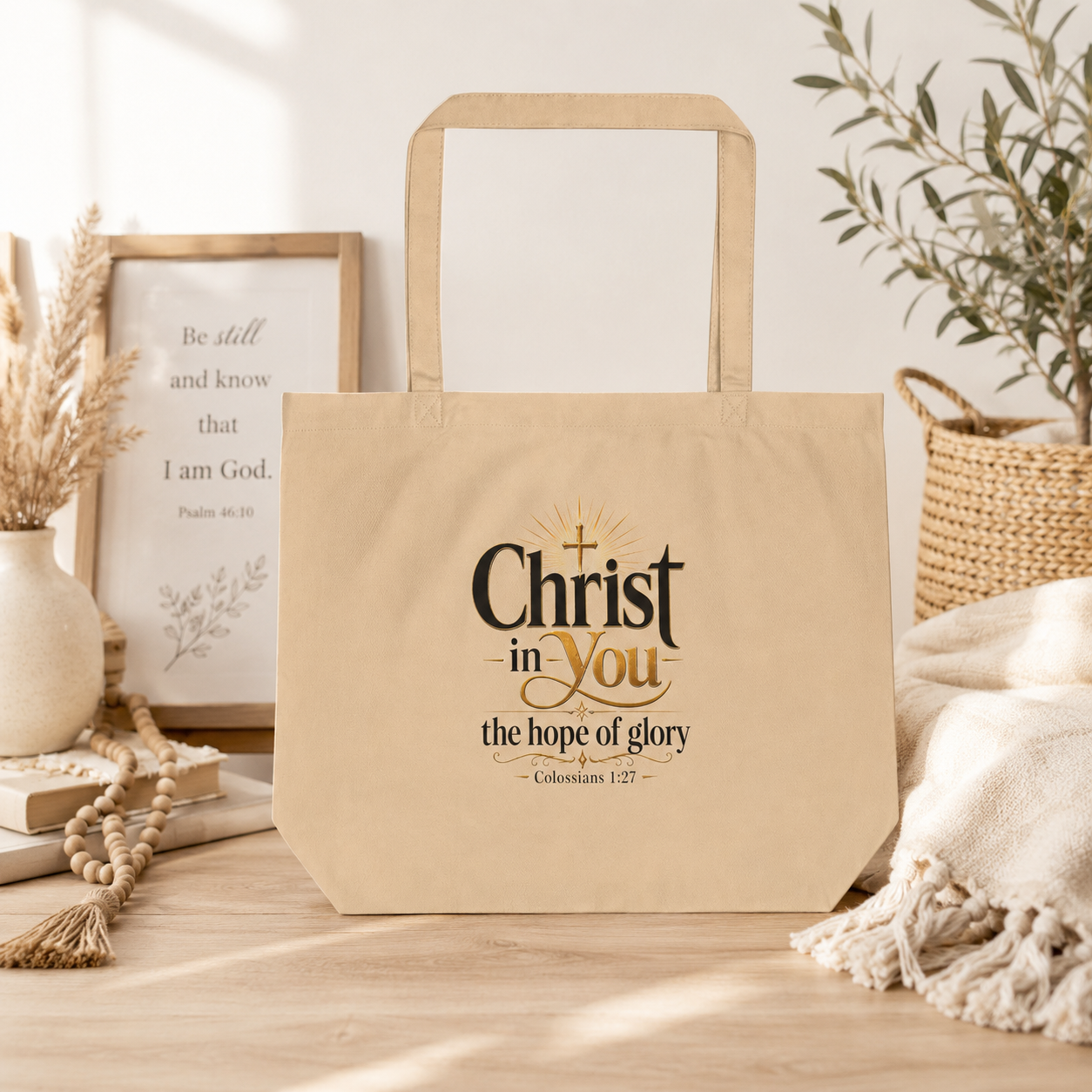 Christ in You Christian Tote Bag