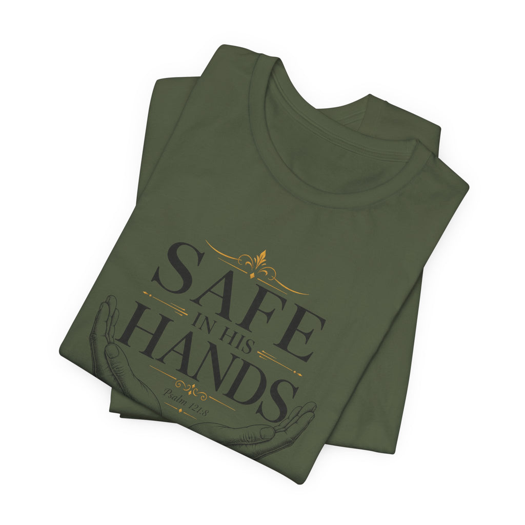 Safe in His Hands Christian T-Shirt