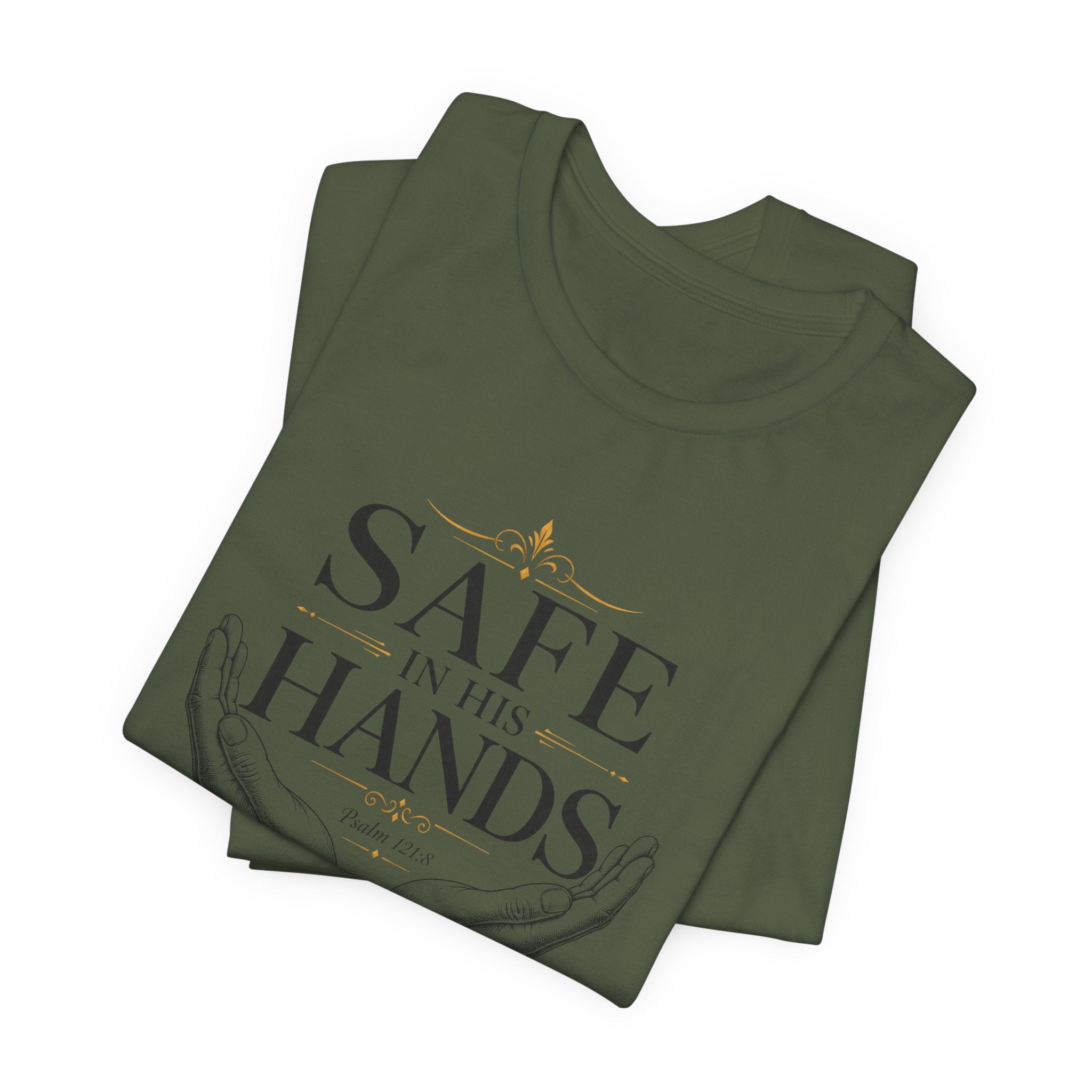 Safe in His Hands Christian T-Shirt
