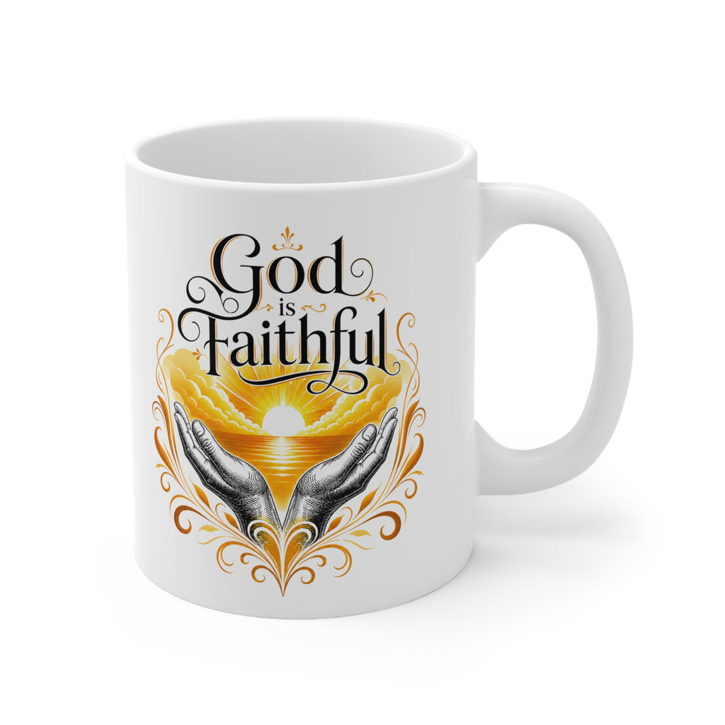 God Is Faithful Christian Mug