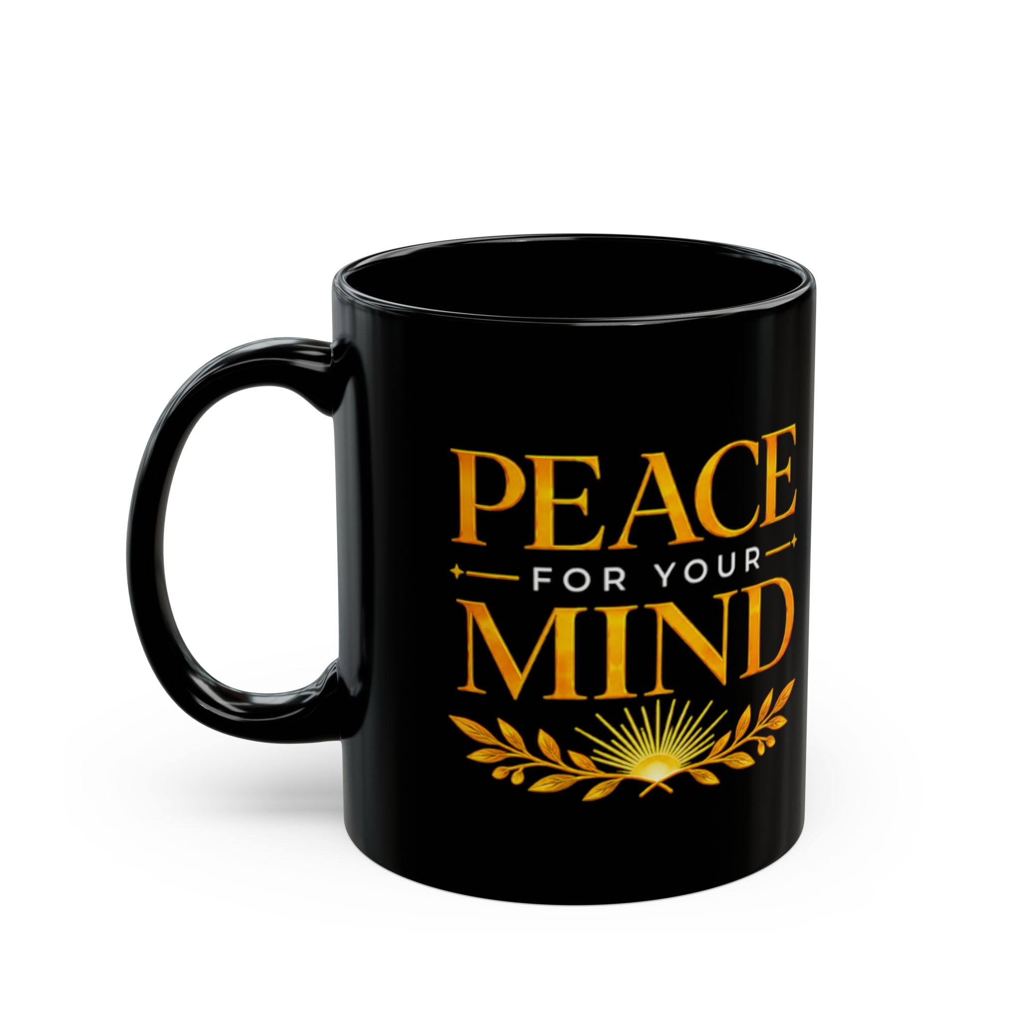 Peace for Your Mind Christian Black Mug