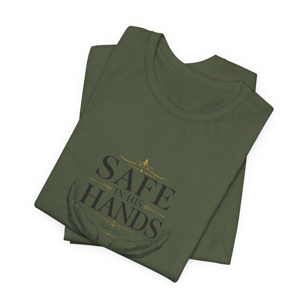 Safe in His Hands Christian T-Shirt