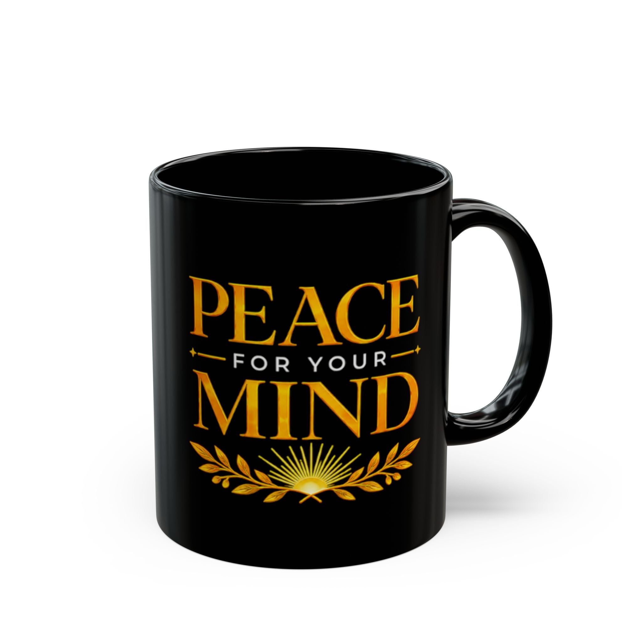Peace for Your Mind Christian Black Mug