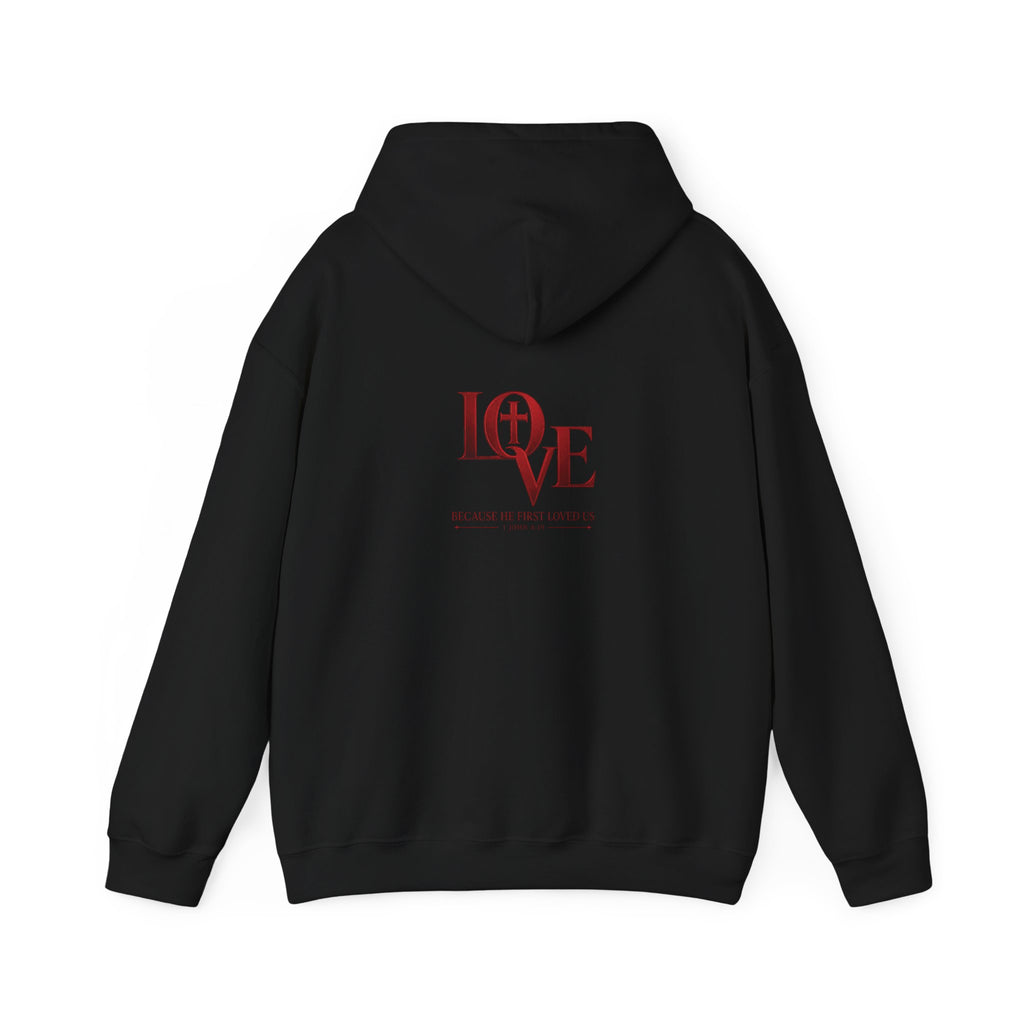 LOVE Christian Hoodie | 1 John 4:19 Bible Verse Hoodie