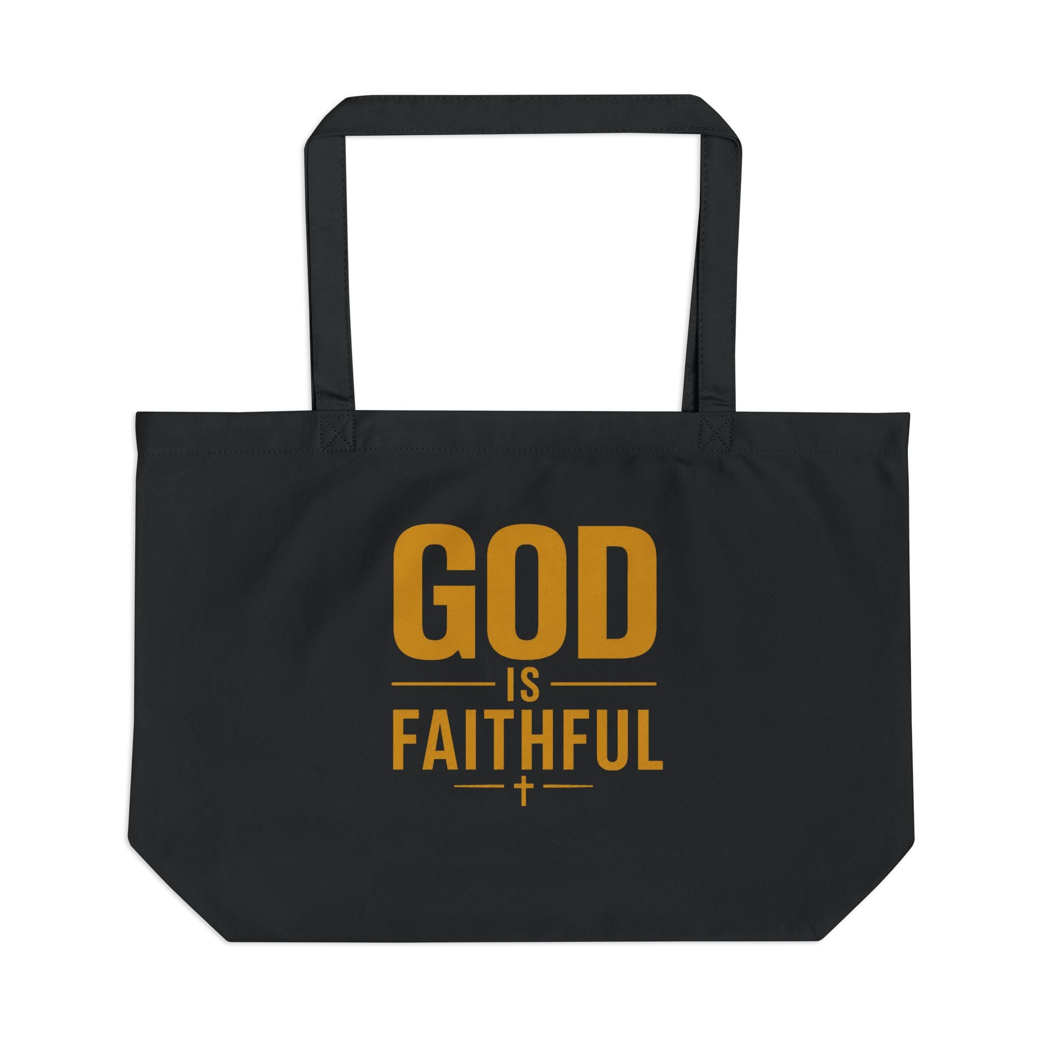 God Is Faithful Christian Tote Bag