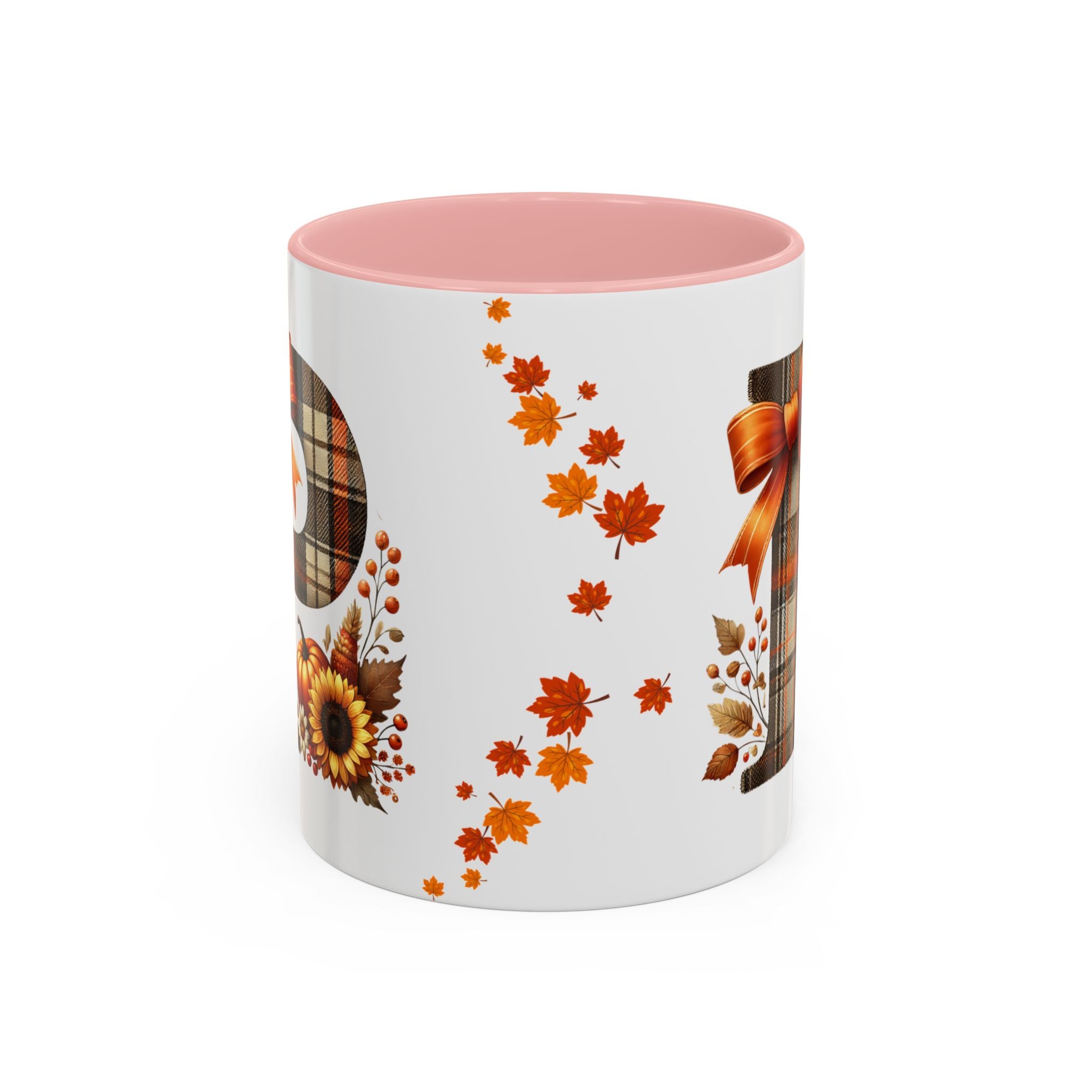 Custom Fall Coffee Mug | Personalized Initial A–Z | Cozy Autumn Drinkware & Seasonal Decor