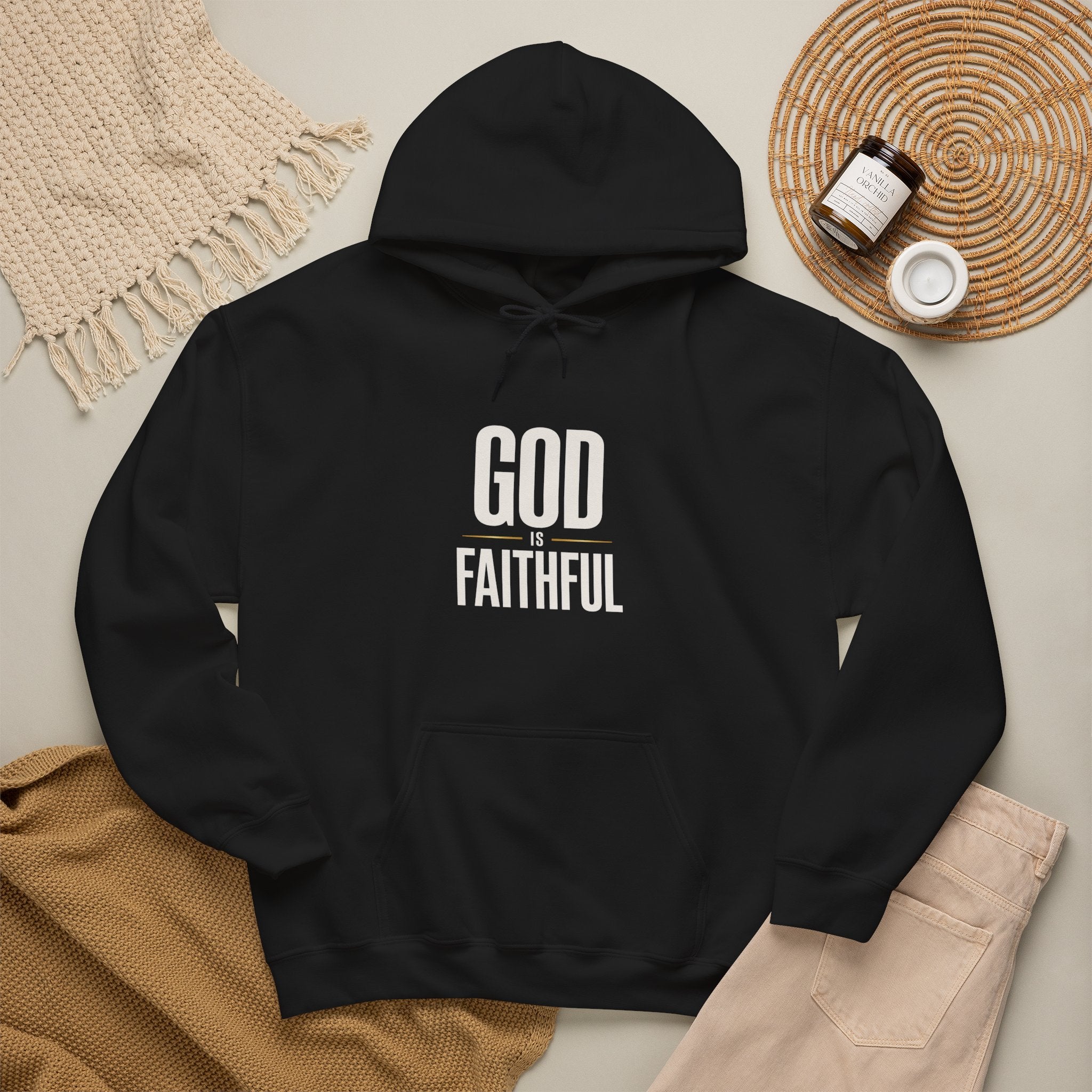 God Is Faithful Christian Hoodie
