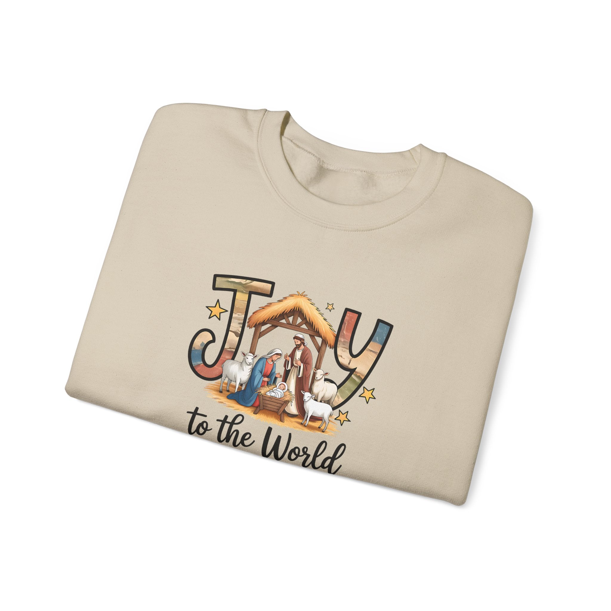 Joy to the World Sweatshirt – Christian Faith Crewneck, Inspirational Apparel