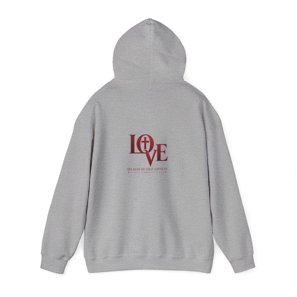 LOVE Christian Hoodie | 1 John 4:19 Bible Verse Hoodie