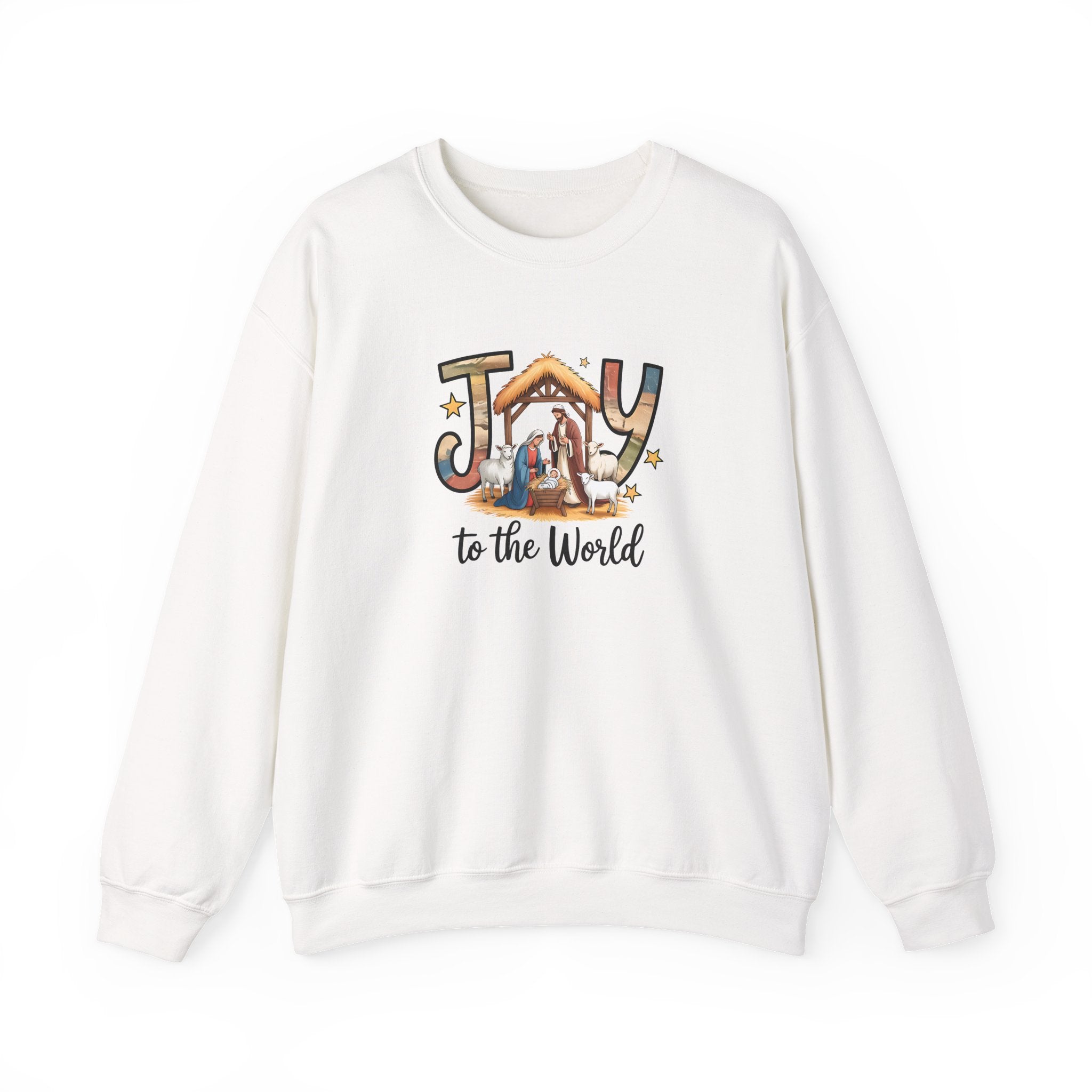 Joy to the World Sweatshirt – Christian Faith Crewneck, Inspirational Apparel